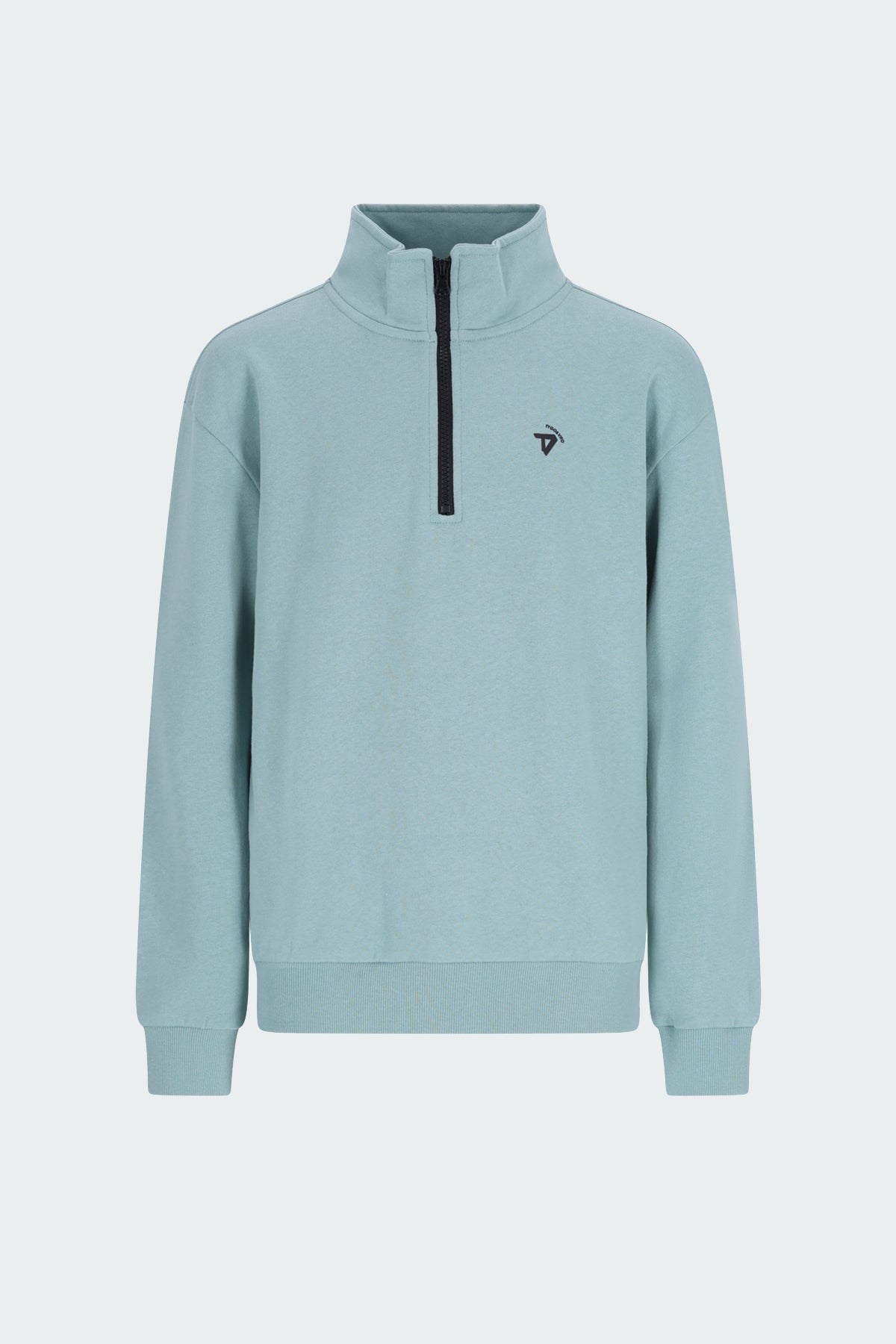 TYGO&vito Sweater Half Zip Nout Blauwgrijs