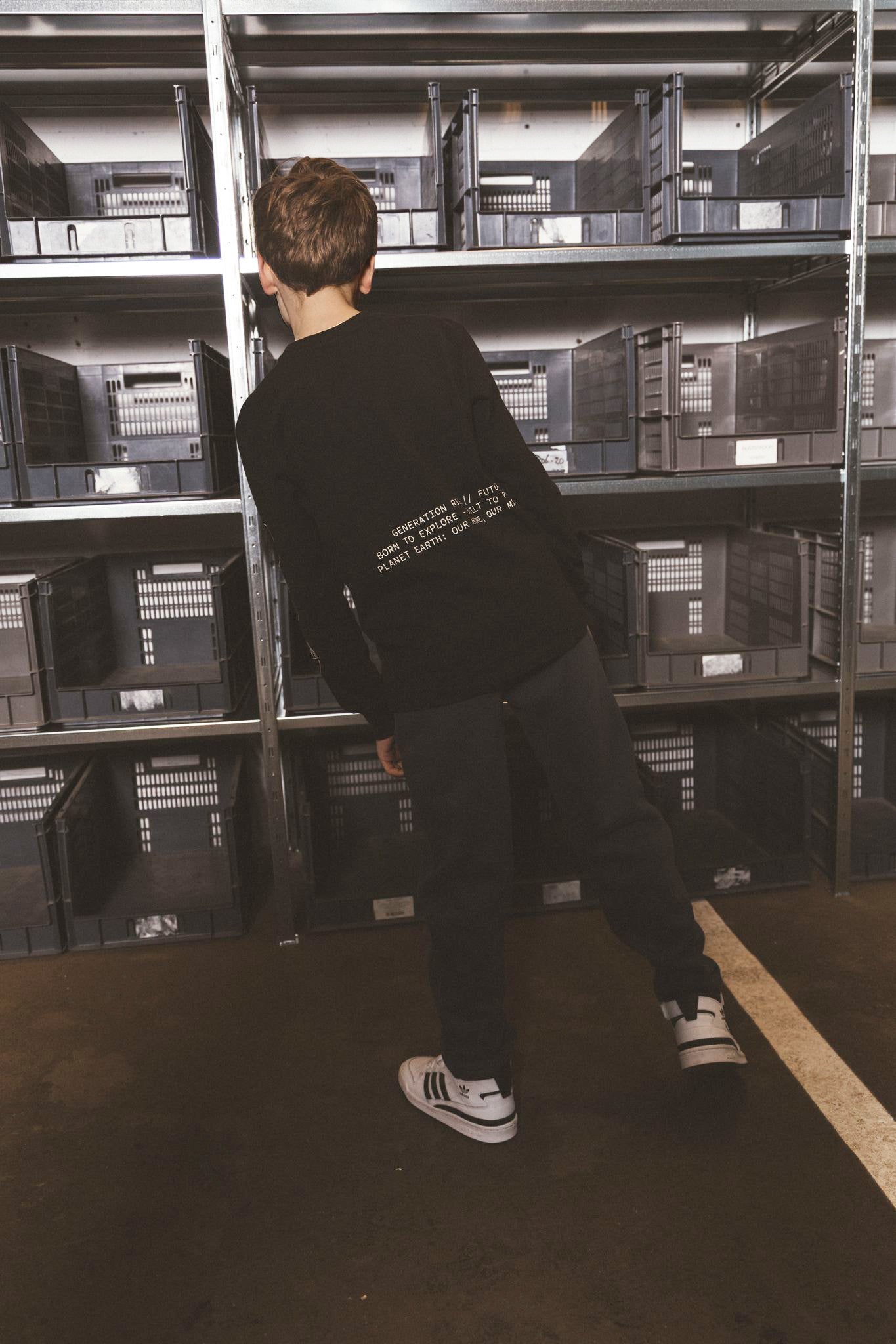 TYGO&vito Longsleeve Nox Oversized fit Zwart