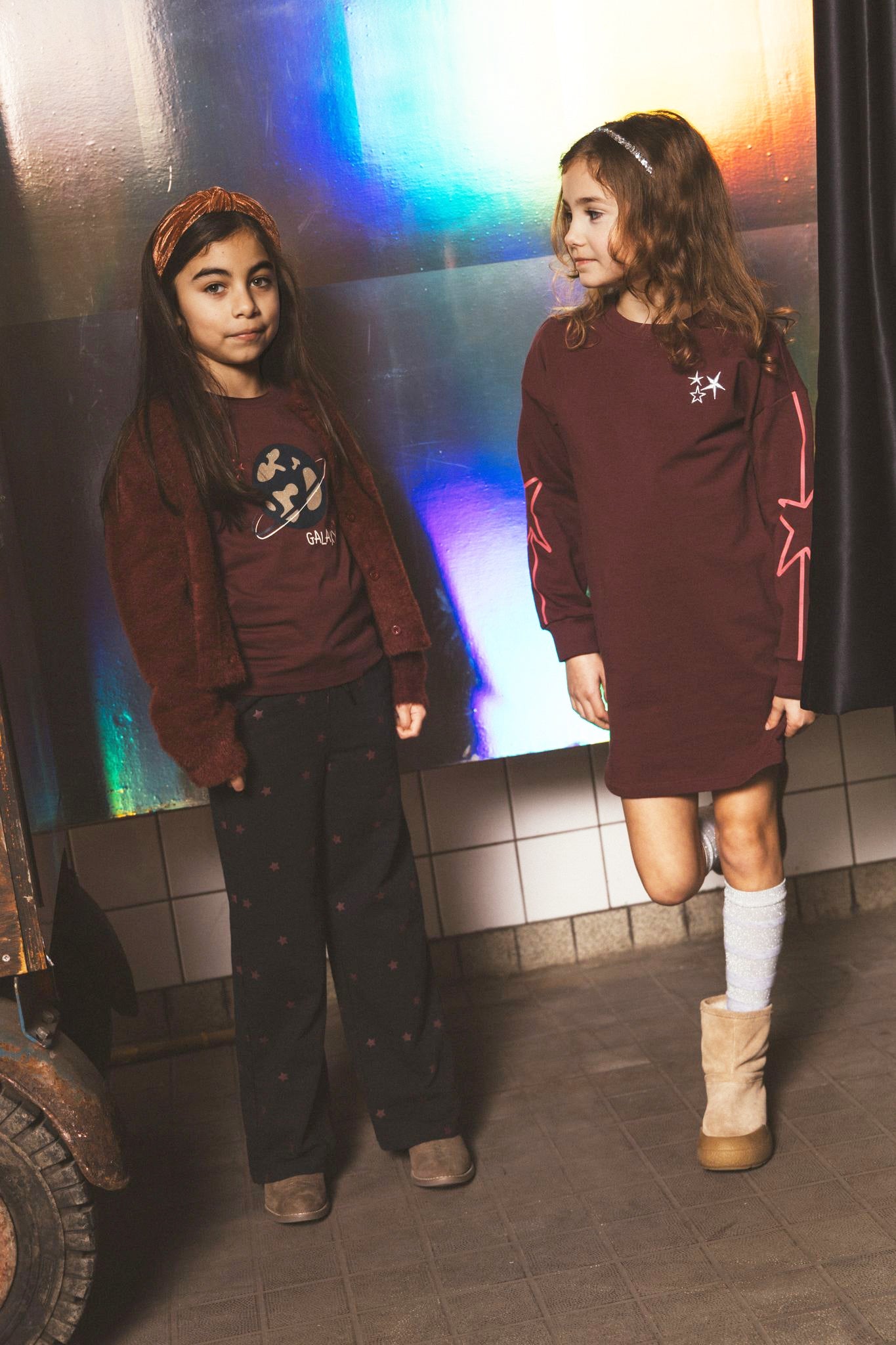 TYGO&vito Longsleeve Linde Wijnrood