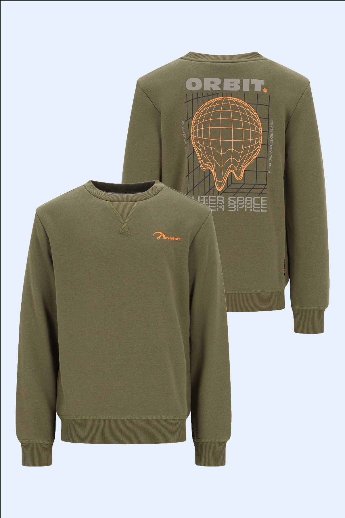 TYGO&vito Sweater Silver Olijfgroen
