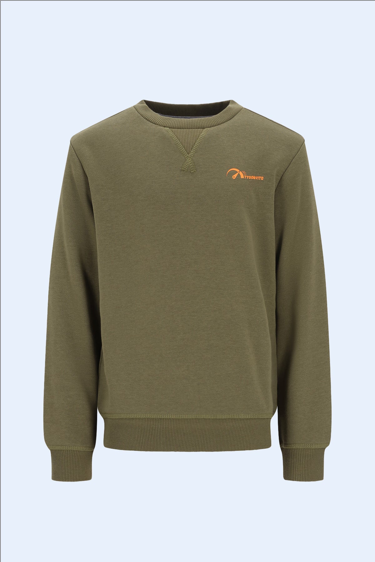 TYGO&vito Sweater Silver Olijfgroen