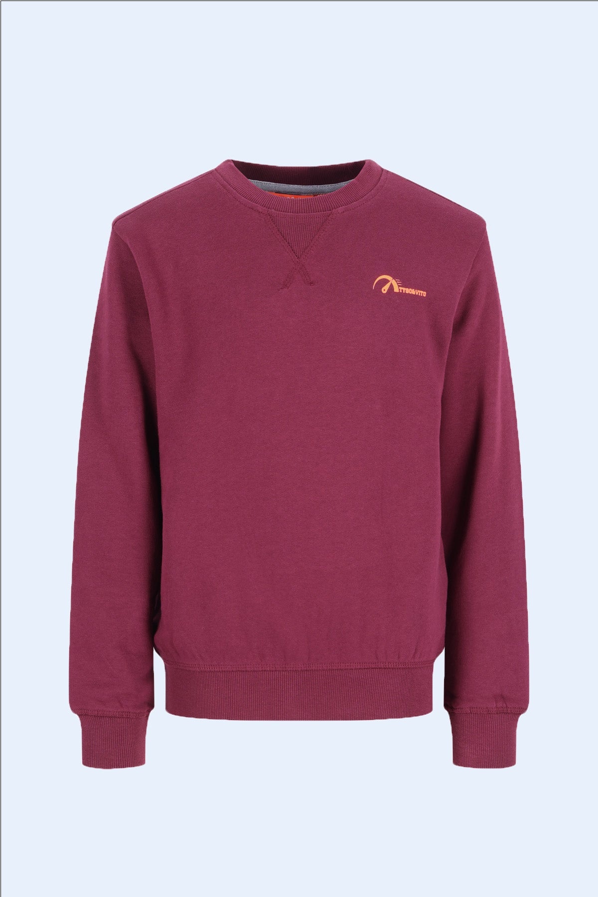 TYGO&vito Sweater Silver Wijnrood