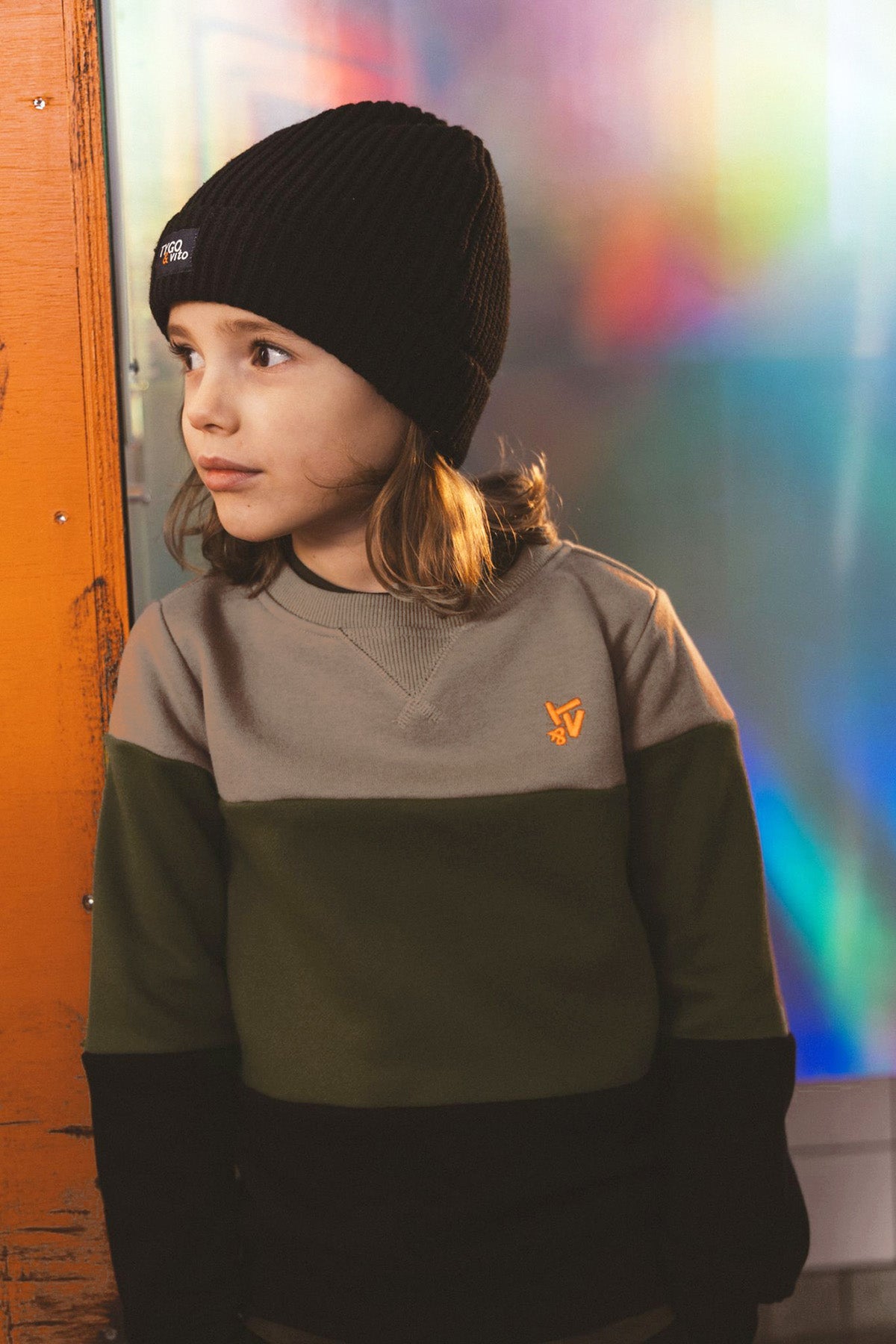 TYGO&vito Sweater Scott Olijfgroen