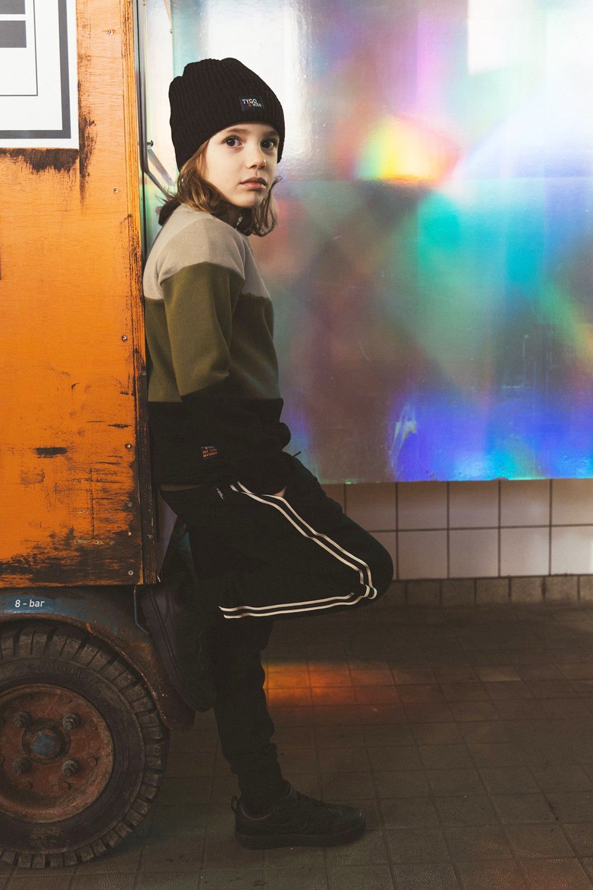 TYGO&vito Sweater Scott Olijfgroen