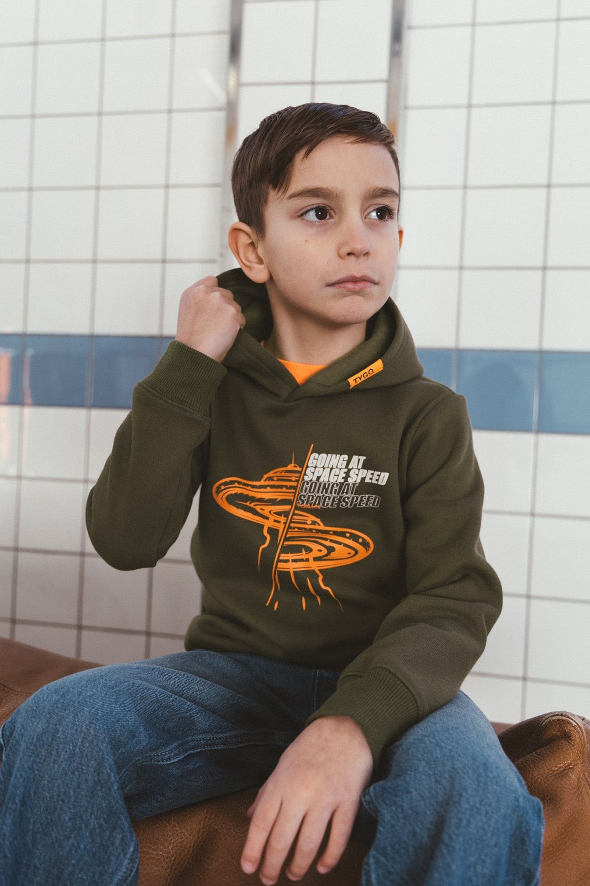 TYGO&vito Hoodie Henk Olijfgroen