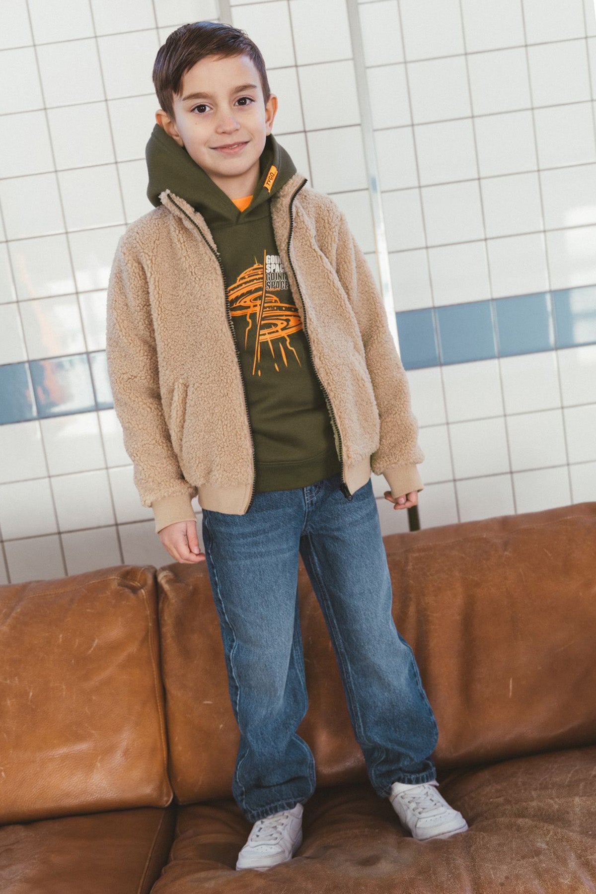 TYGO&vito Hoodie Henk Olijfgroen