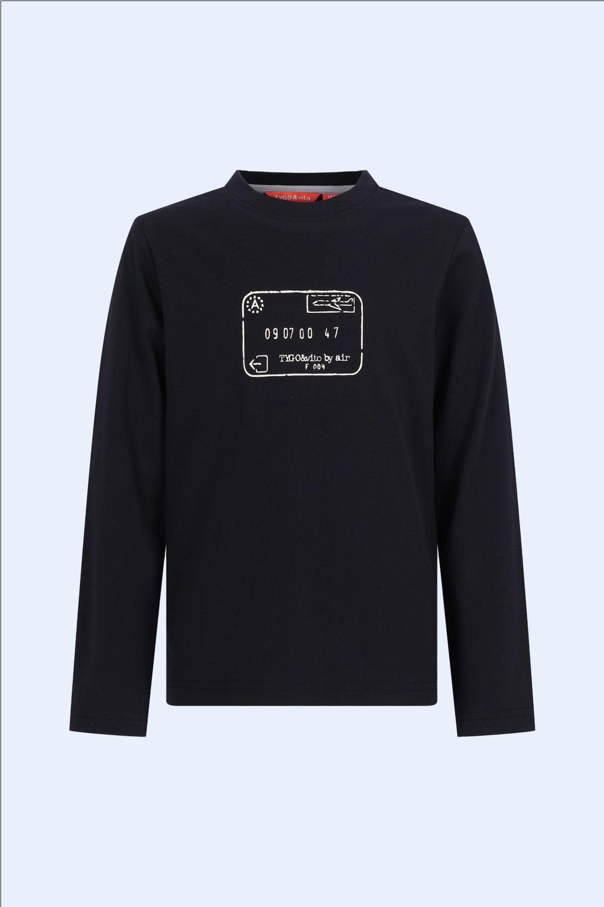 TYGO&vito Longsleeve Mees Zwart Black