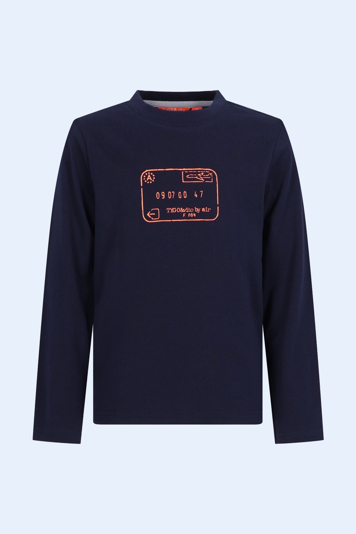 TYGO&vito Longsleeve Mees Donkerblauw*