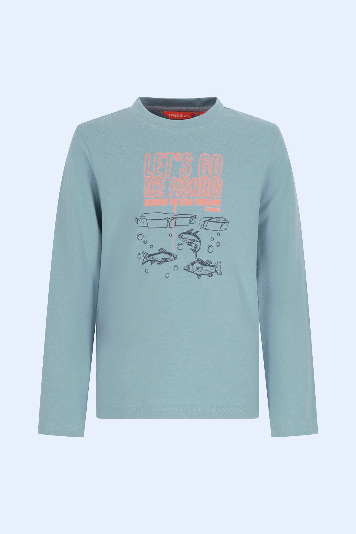 TYGO&vito Longsleeve Max Blauwgrijs