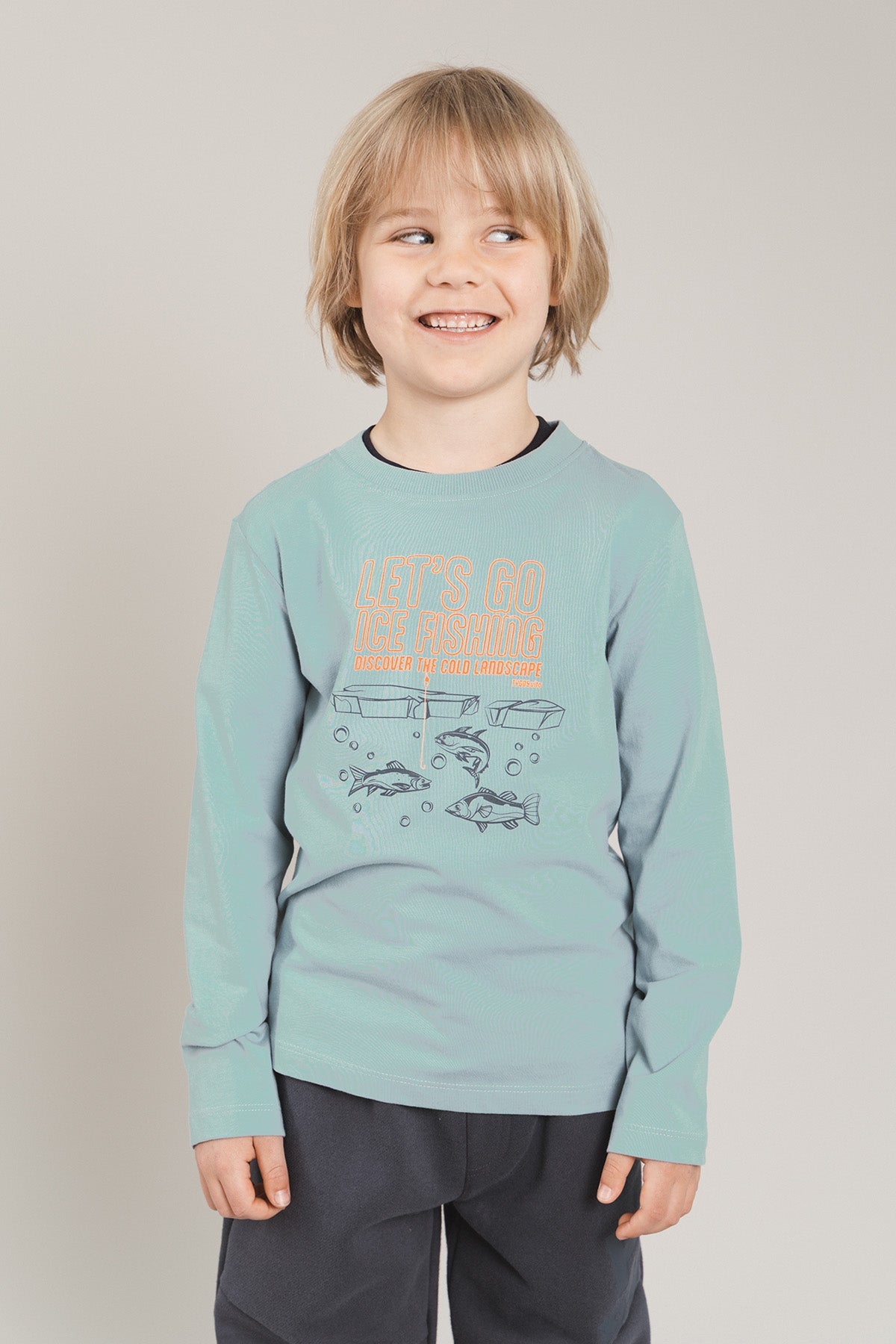TYGO&vito Longsleeve Max Blauwgrijs
