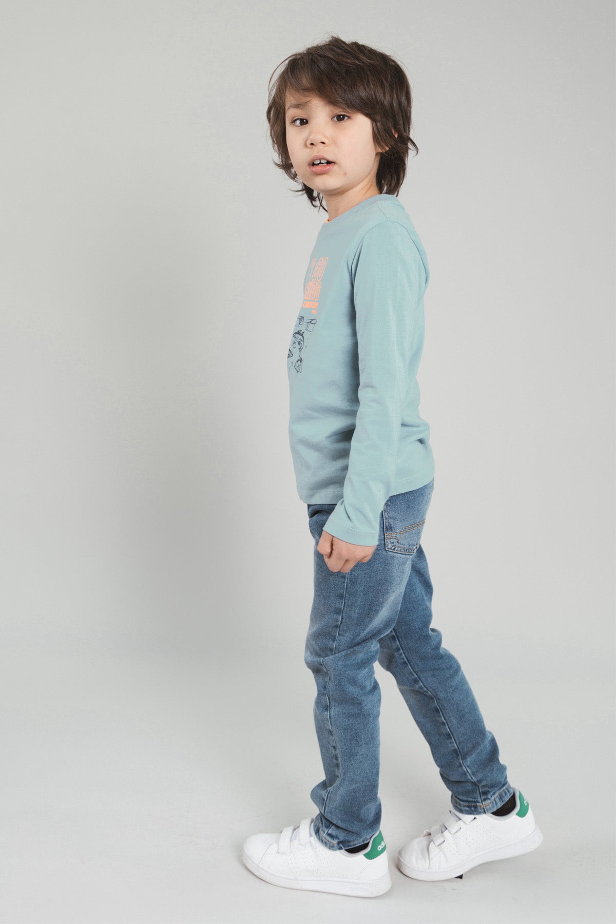 TYGO&vito Longsleeve Max Blauwgrijs