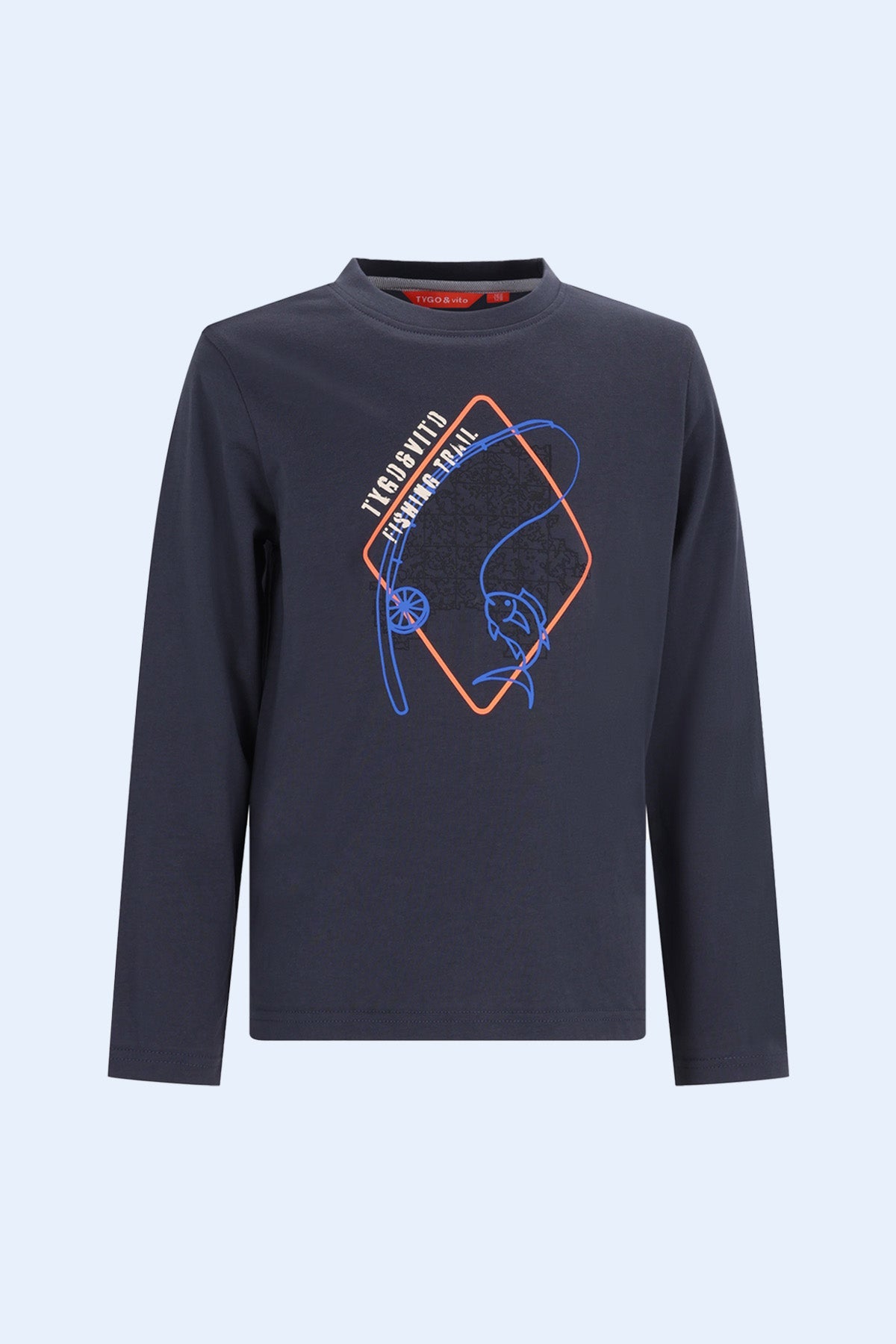 TYGO&vito Longsleeve Max Donkergrijs