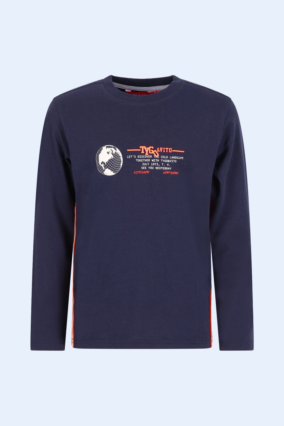 TYGO&vito Longsleeve Mason Donkerblauw
