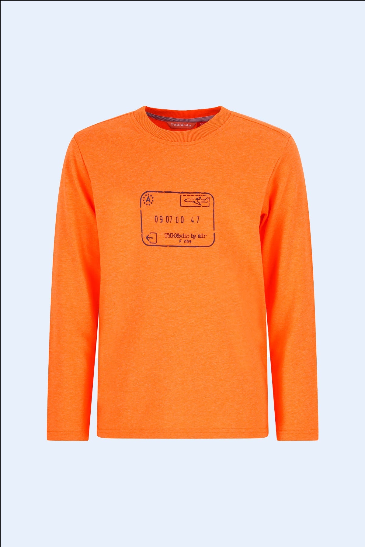 TYGO&vito Longsleeve Mase Neon Oranje Orange