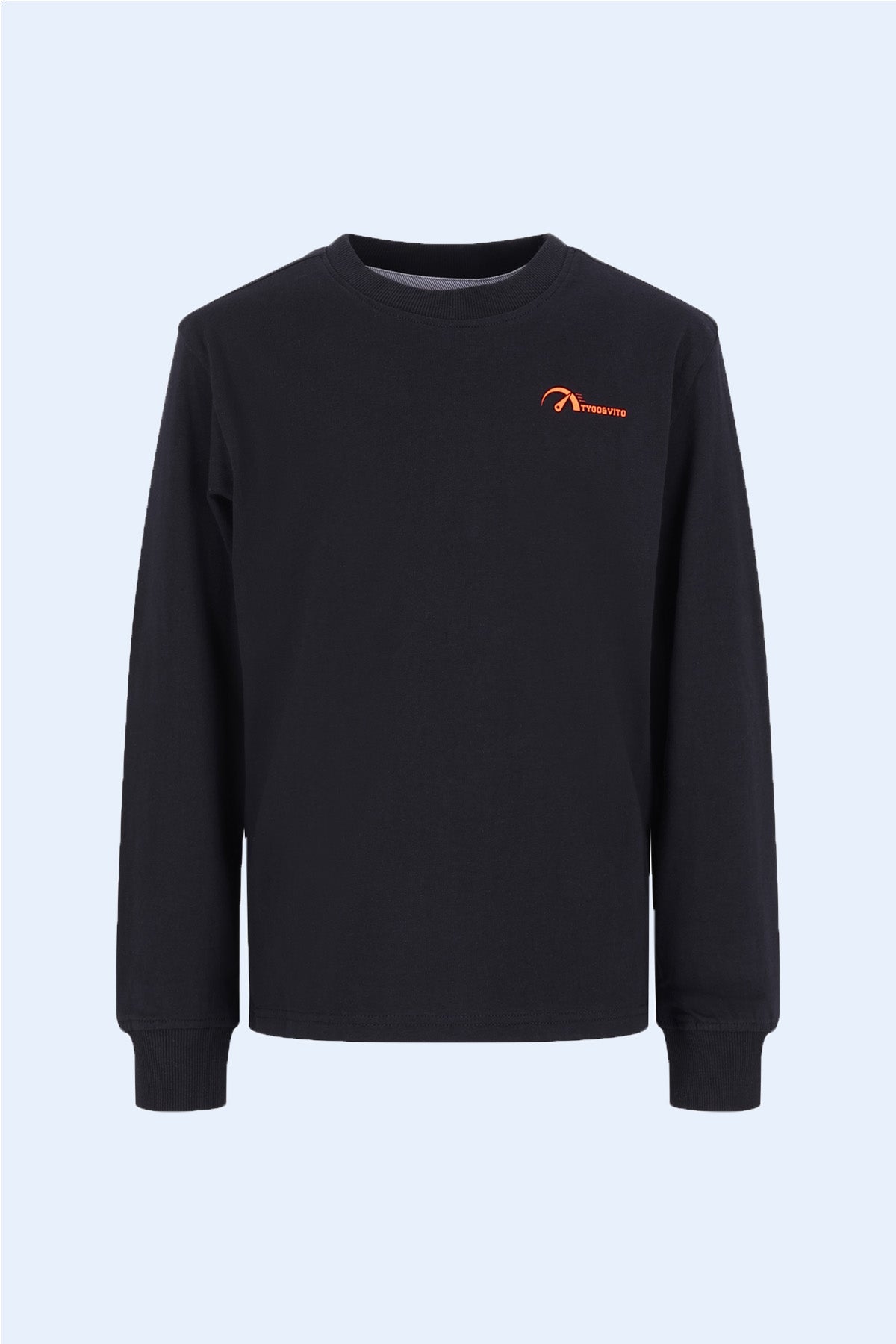 TYGO&vito Longsleeve Mojo oversized fit Zwart