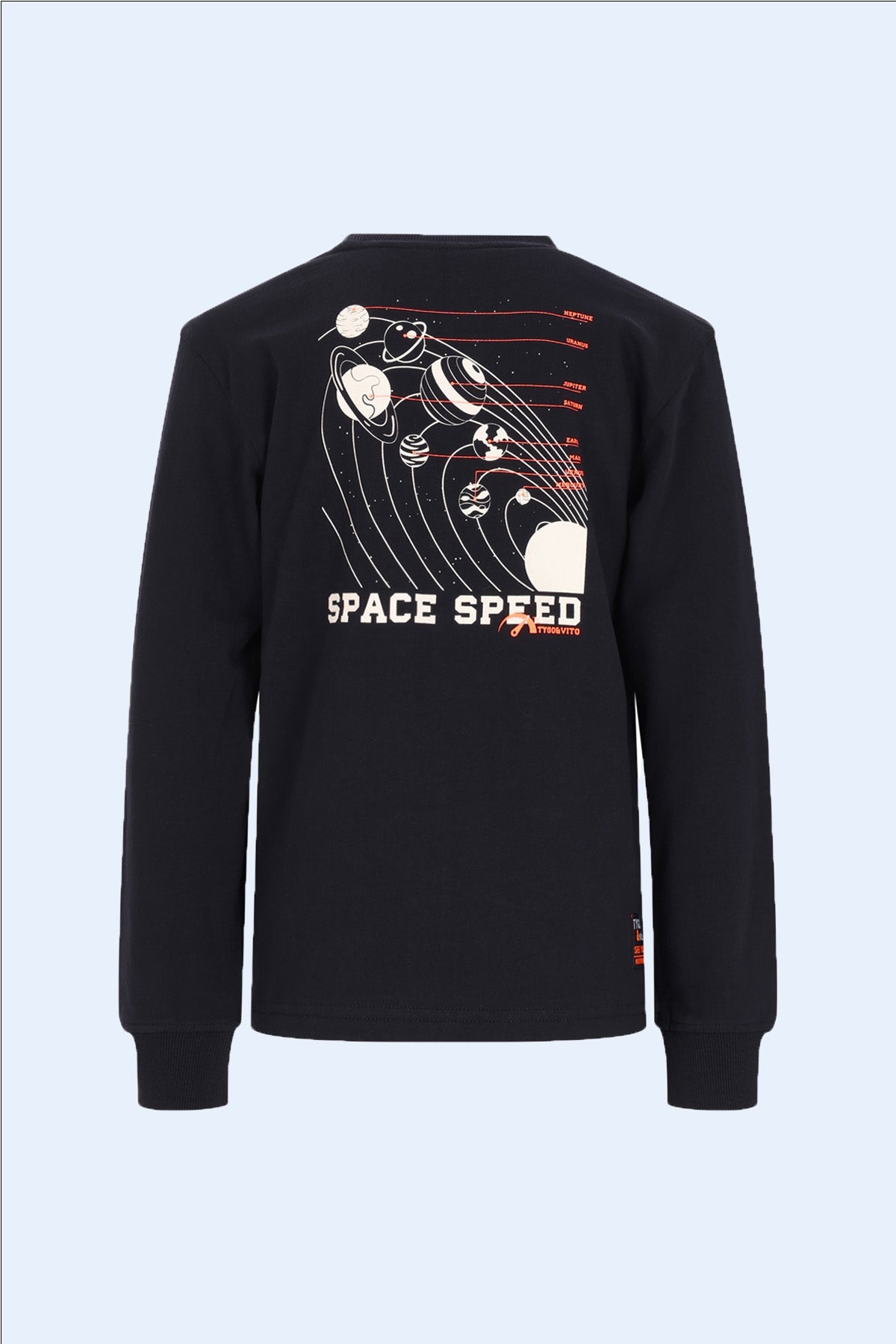 TYGO&vito Longsleeve Mojo oversized fit Zwart