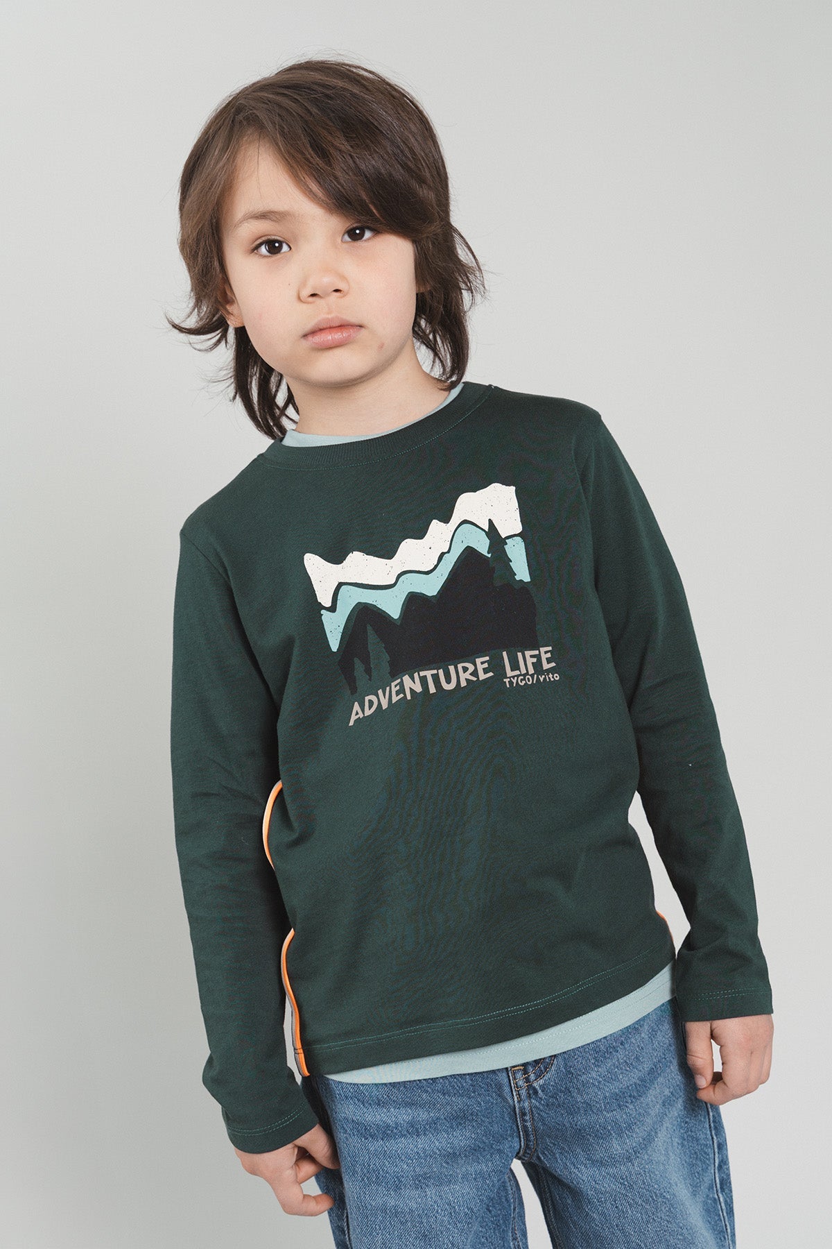 Longsleeve Mason Donkergroen
