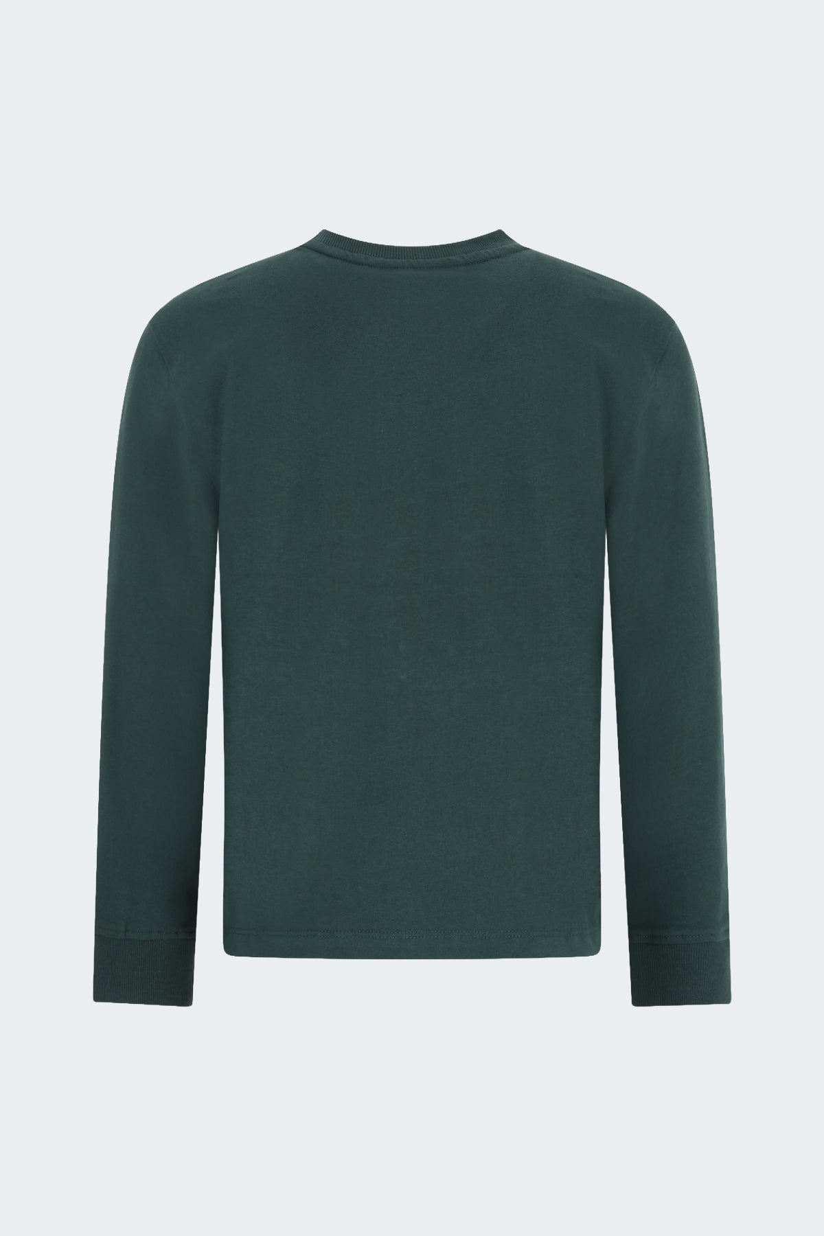 Longsleeve Mojo oversized fit Donkergroen