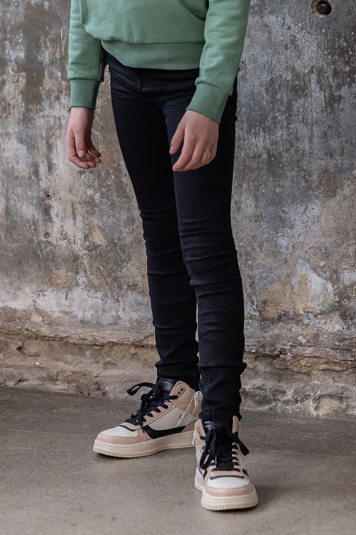 Girls Tregging Tess Zwart Denim