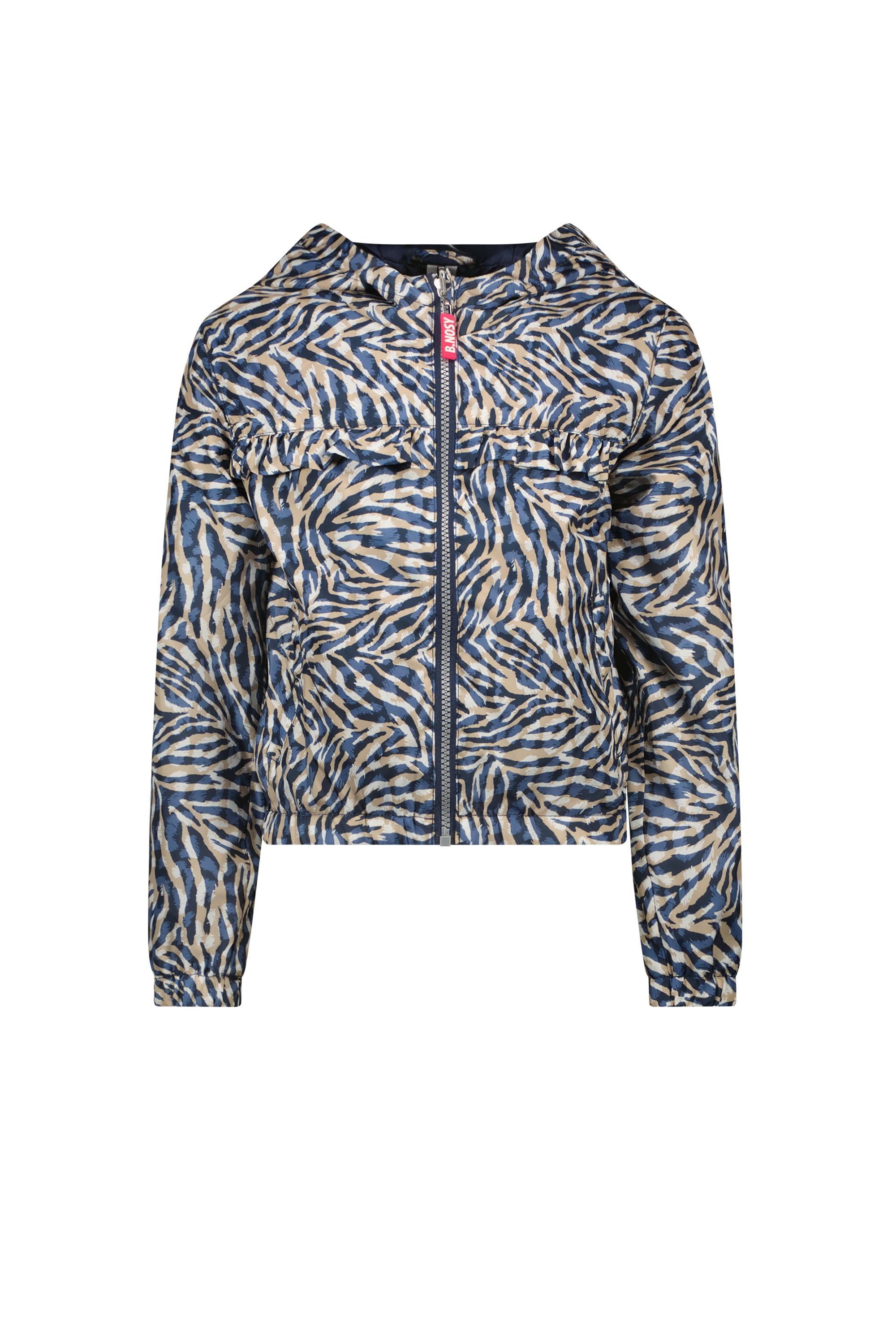 B.Nosy Girls Aop Jacket W/ Horizontal Ruffle Detail