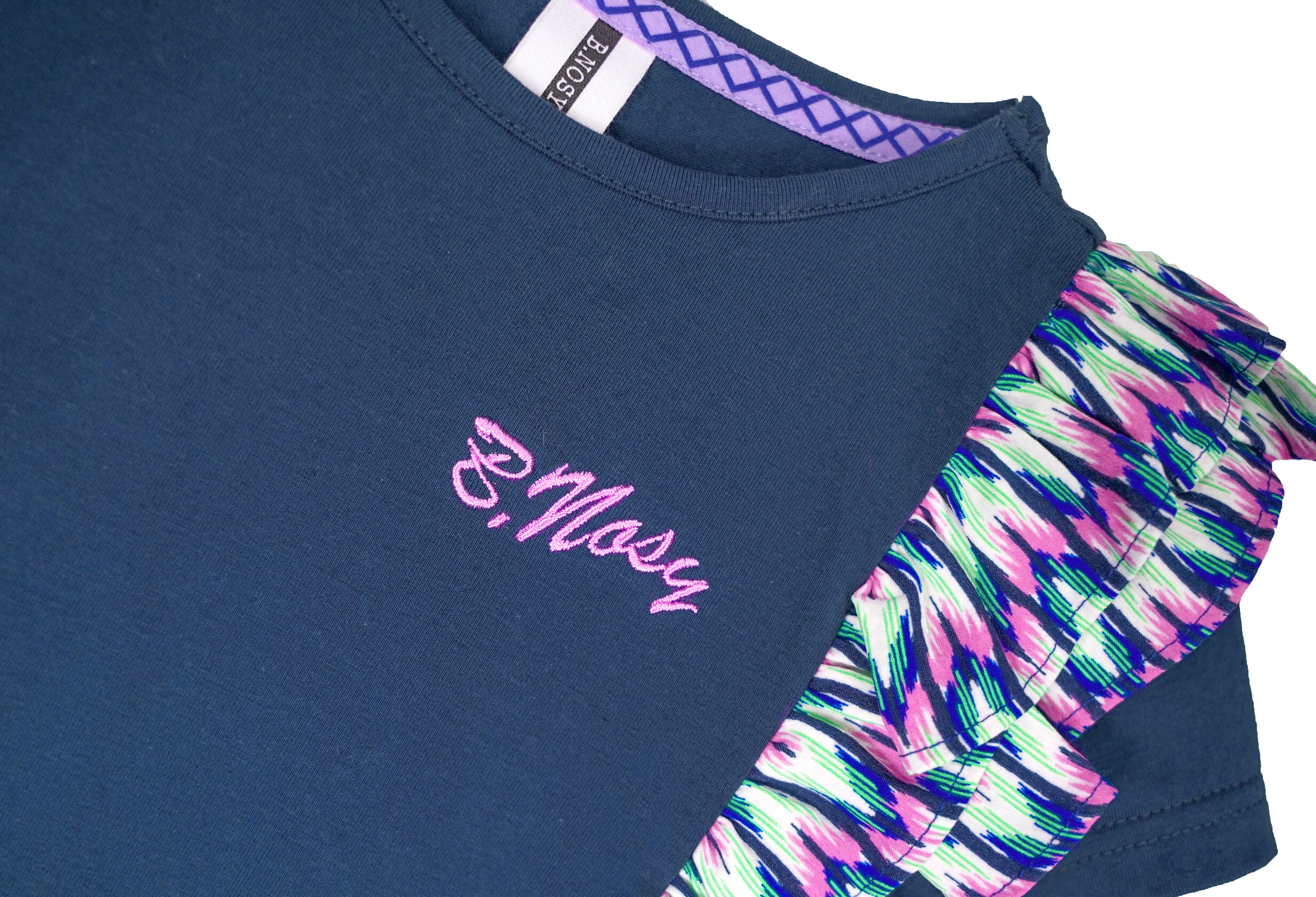 B.Nosy Girls Shirt W/ Aop Ruffles On Shoulder