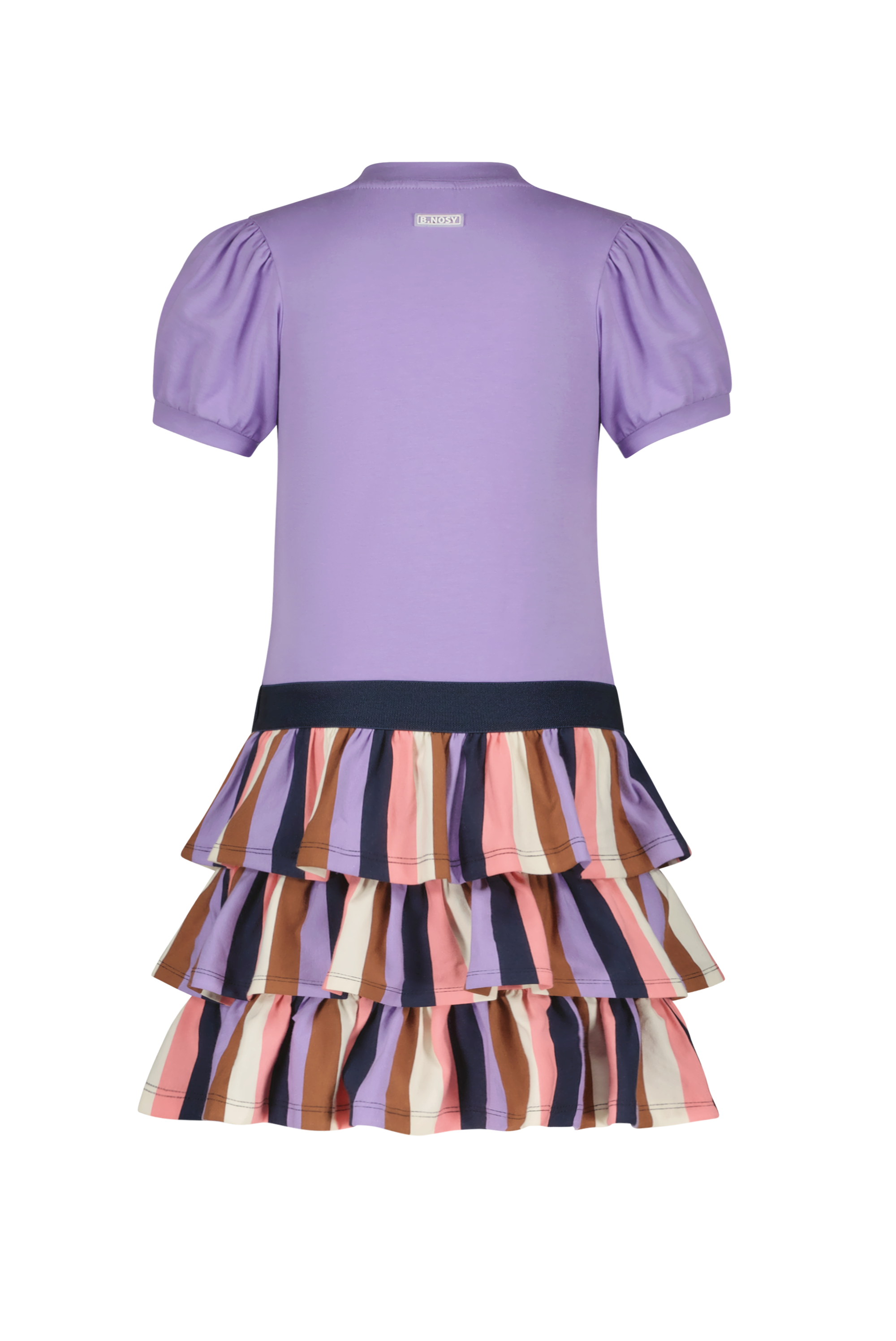 B.Nosy Girls Dress W/ Lilac Puff Sleeves Top / 3 Layers Skirt