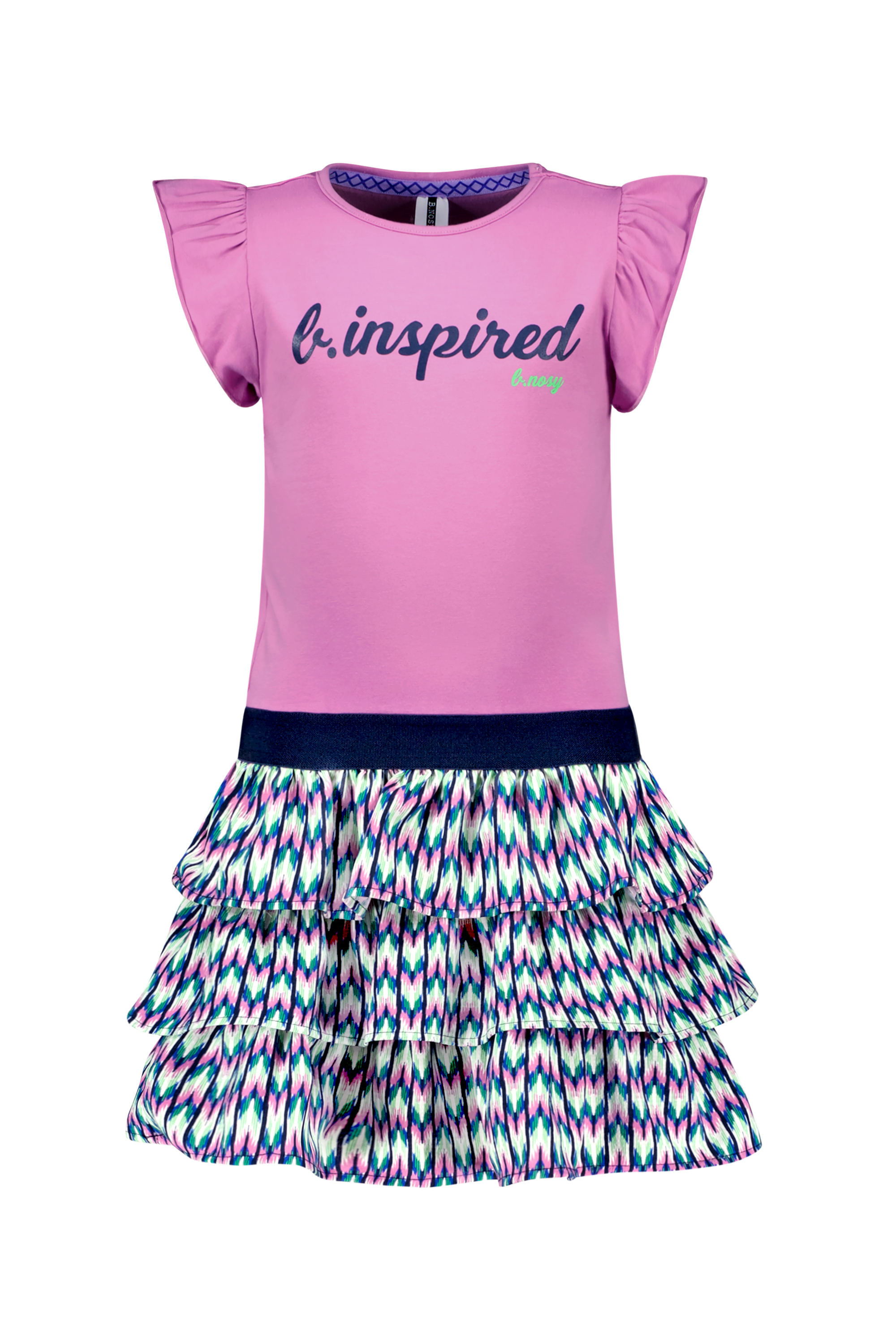 B.Nosy Girls Dress W/ Jersey Shirt And 3 Layer Skirt Part
