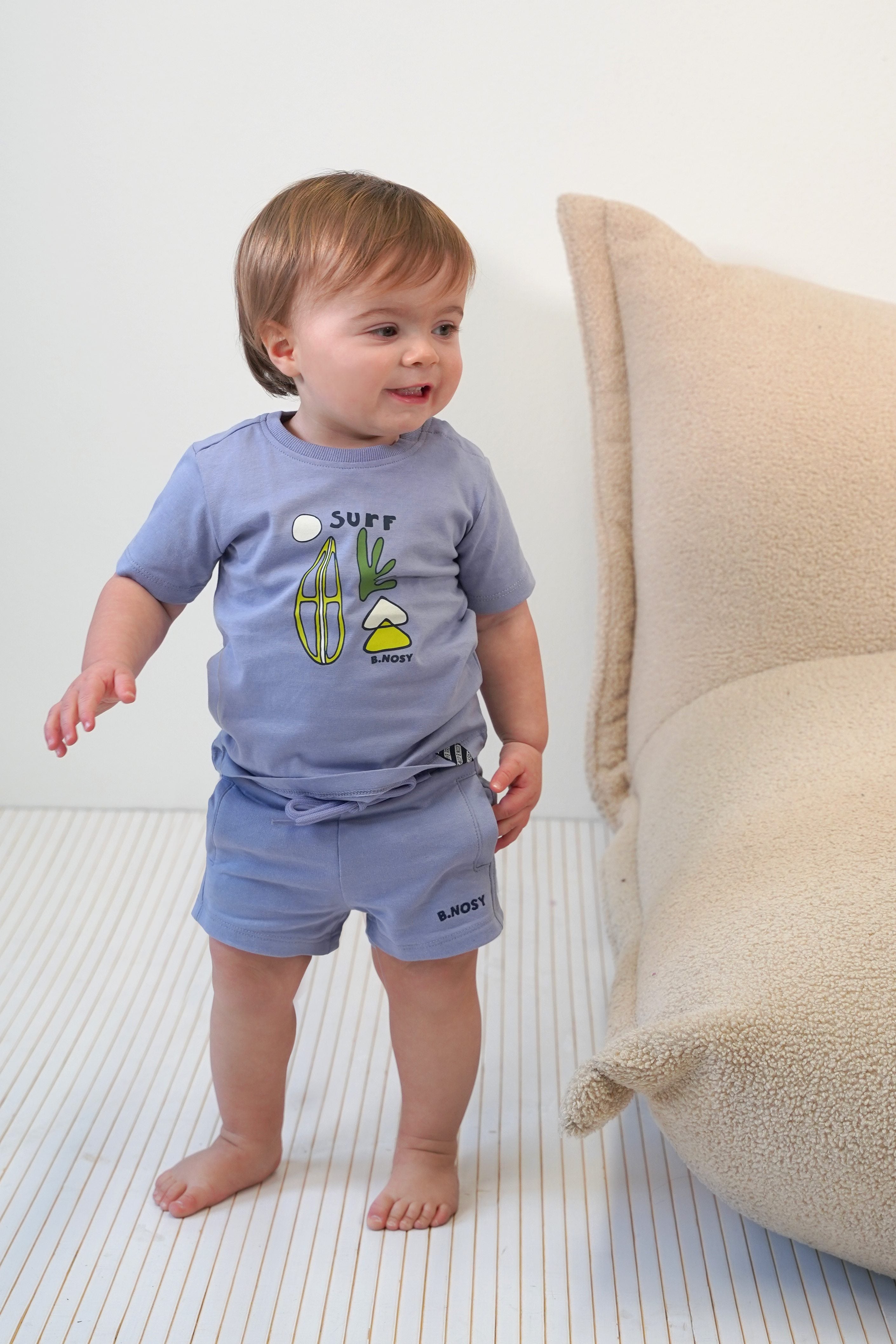 B.Nosy Mini's T-Shirt Thymen hellblau Surf