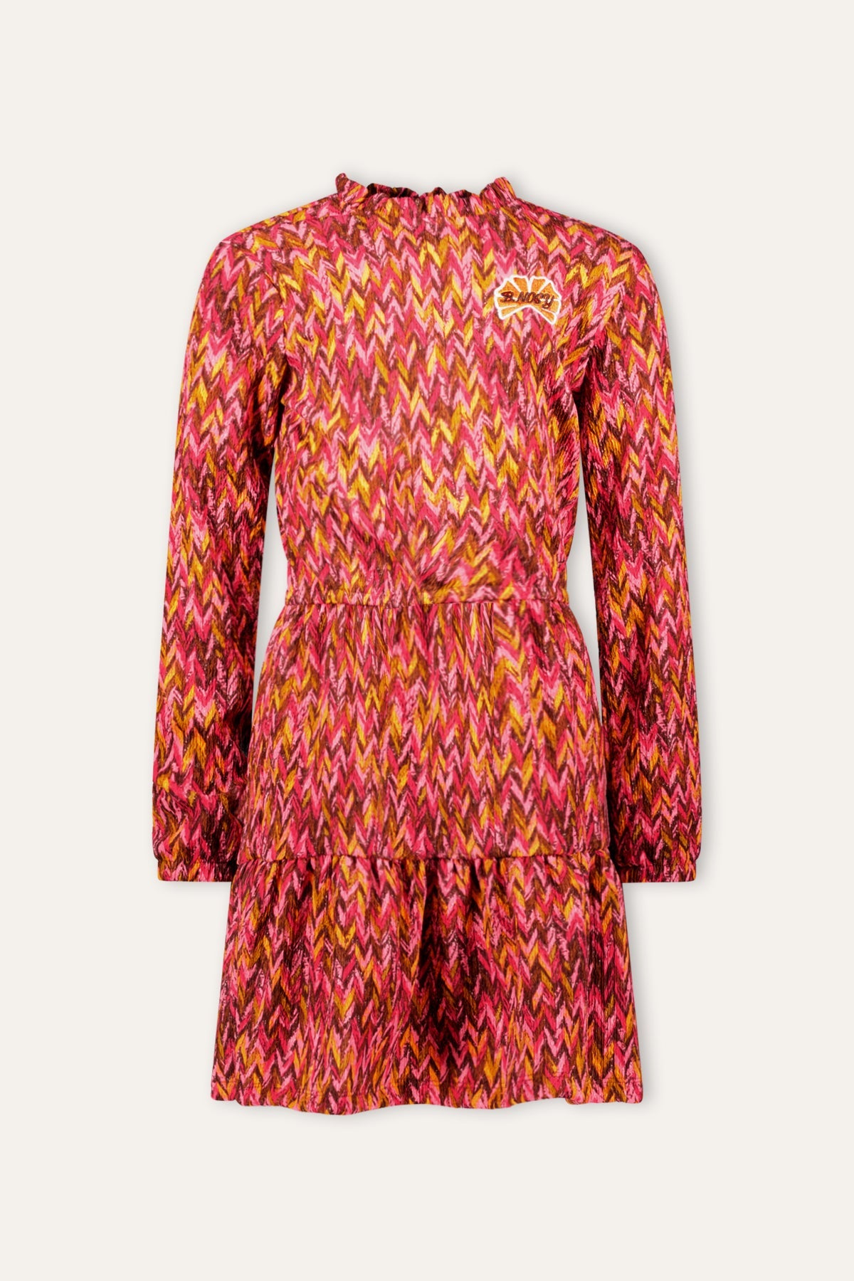 B.Nosy Dalia Jurk Zigzag Roze