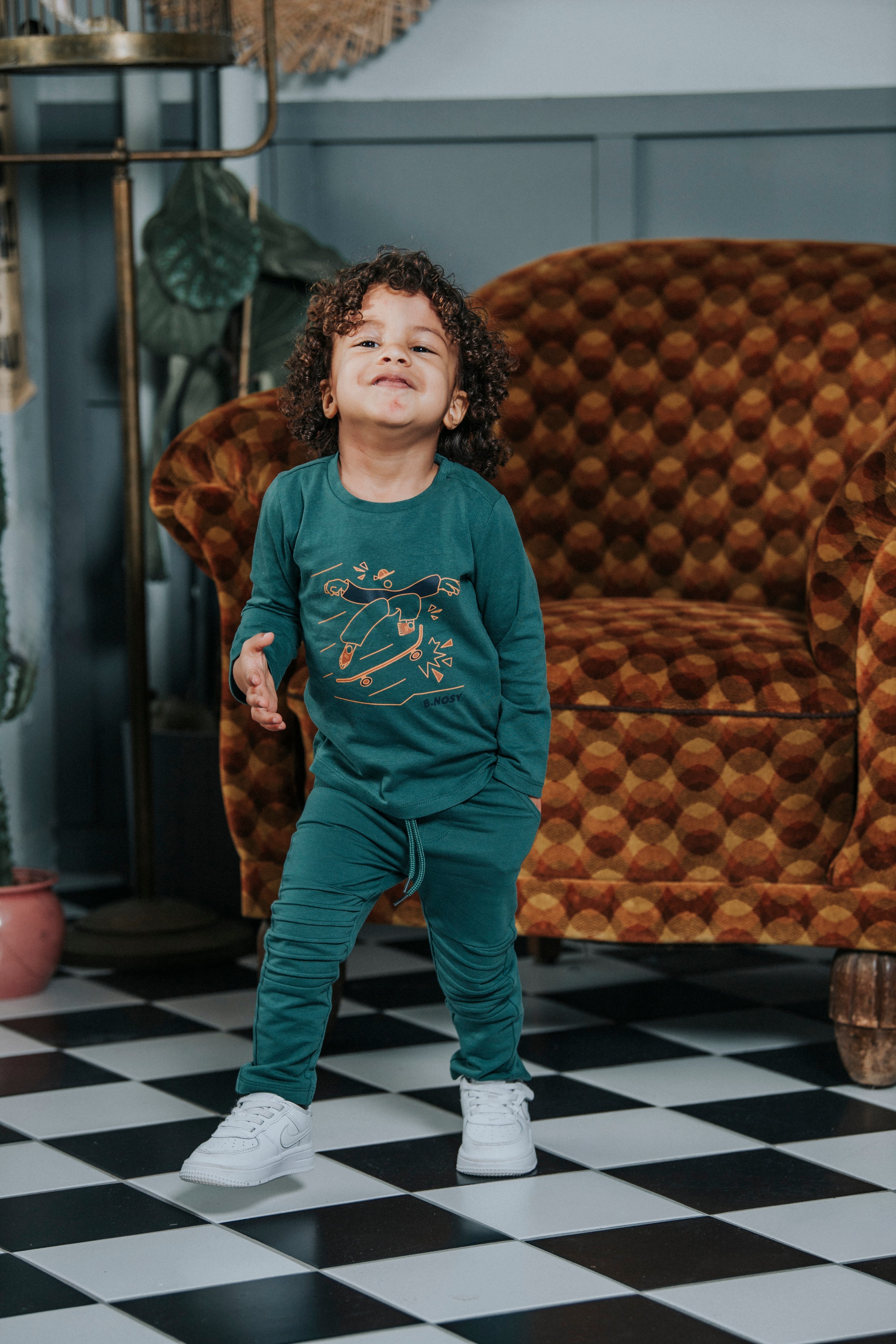 B.Nosy Mini Trevor Long Sleeve Groen