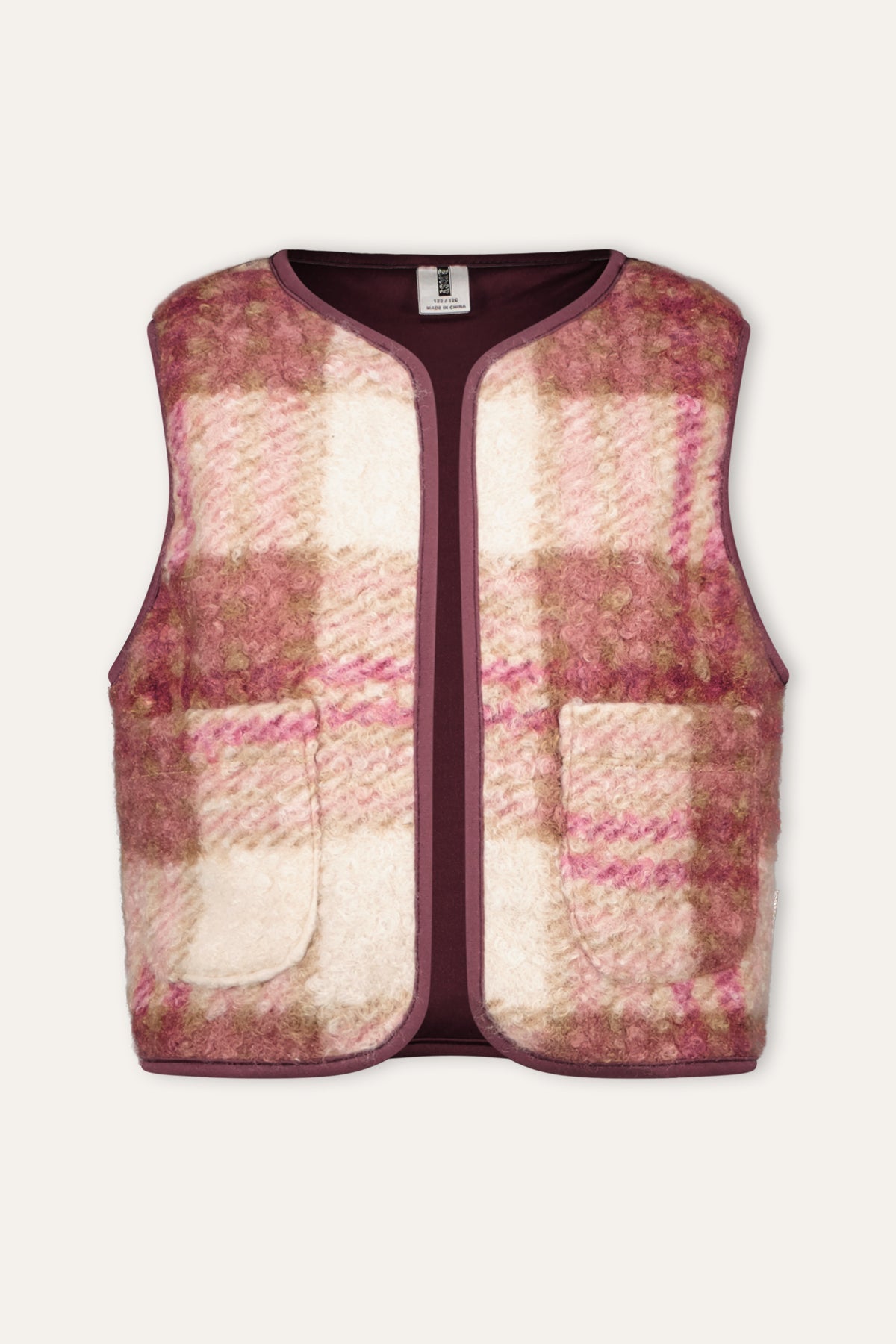 B.Nosy Gina Gilet Ruit Roze