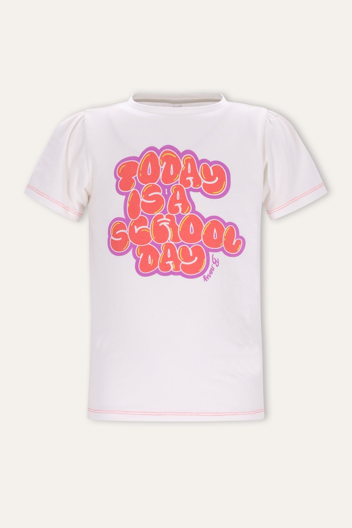 B.Nosy Tammy T-shirt Wit Spring