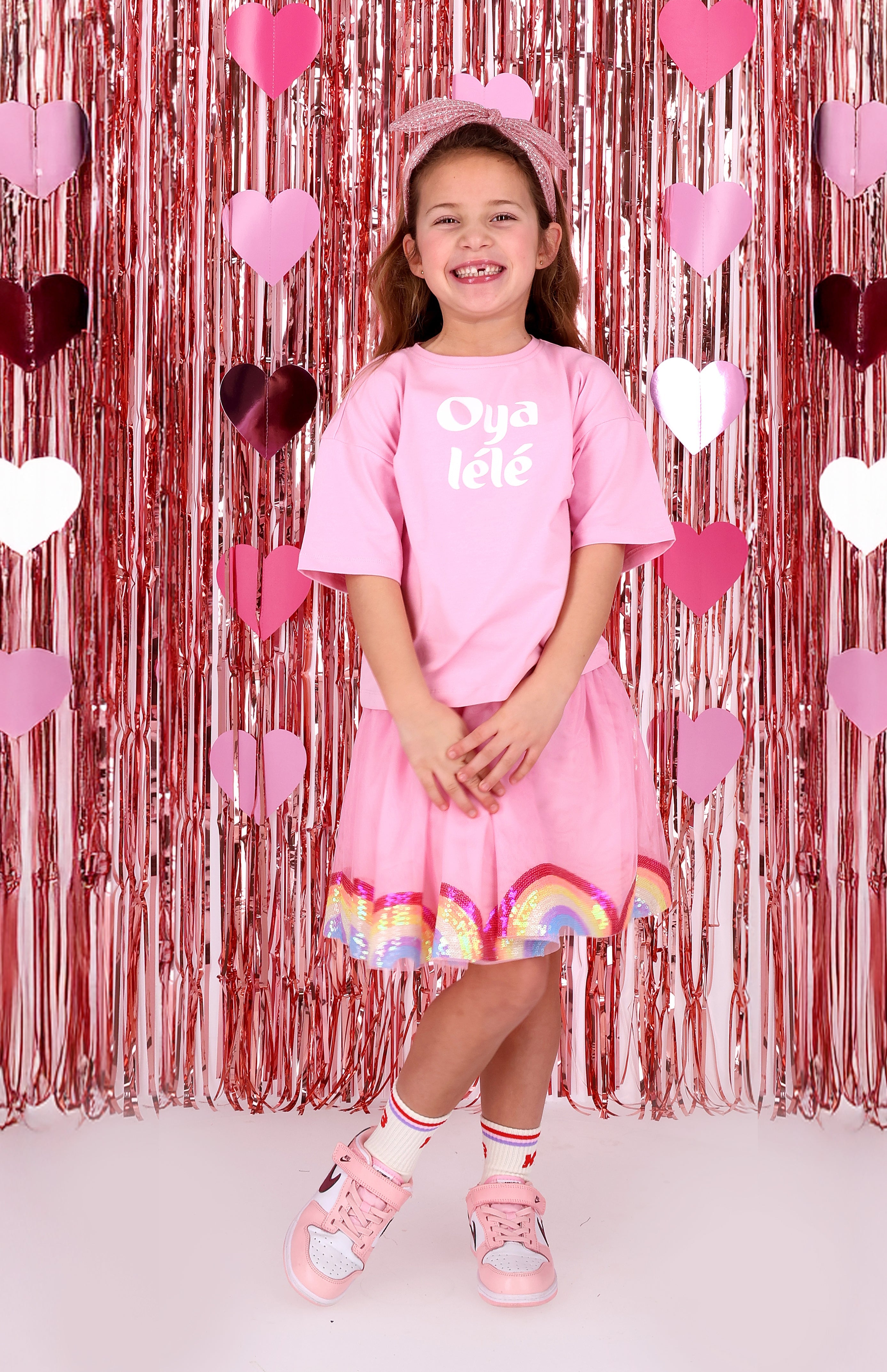 BY x K3 T-shirt Tabby Roze