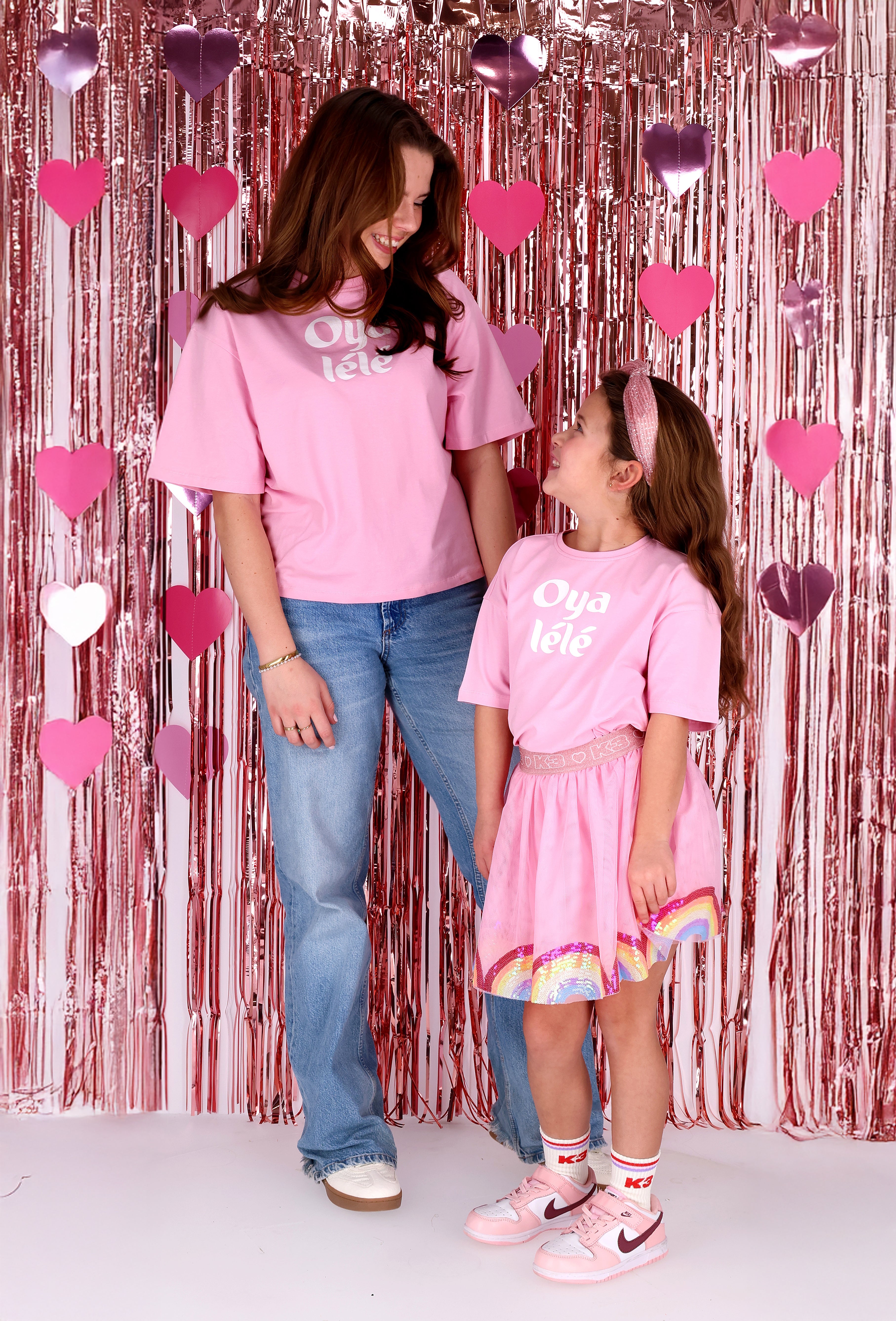 BY x K3 T-shirt Tabby Roze