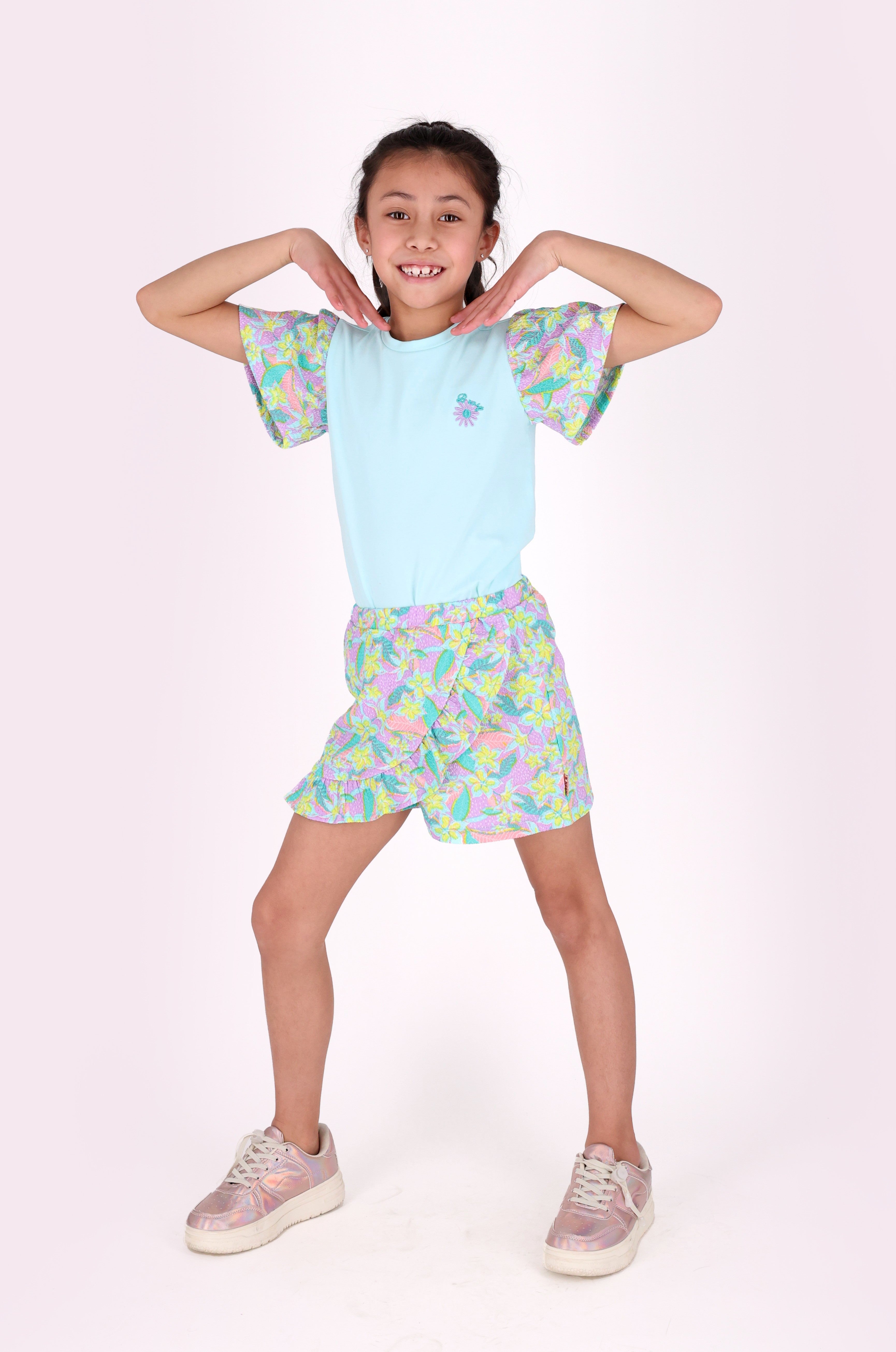 Thessa top lichtblauw