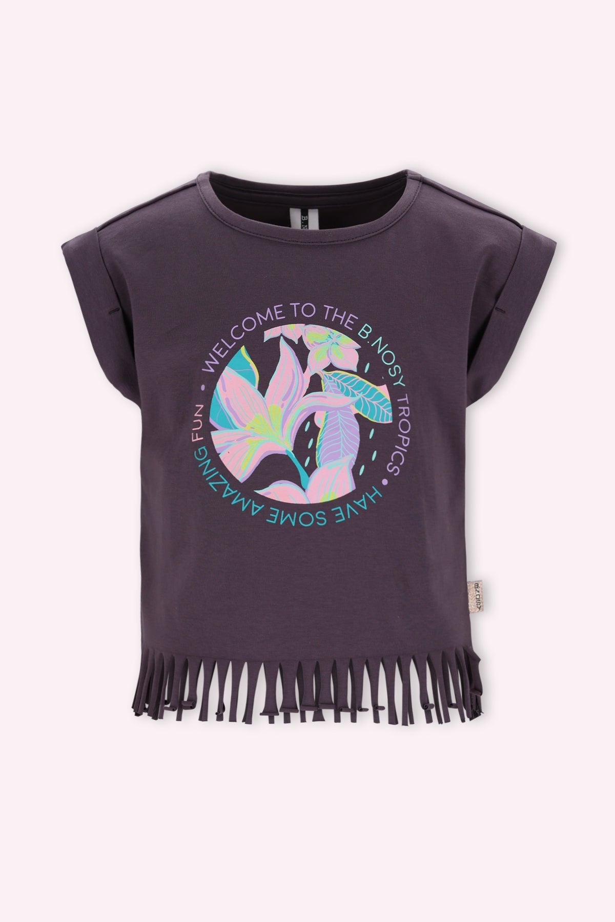 B.Nosy Tikki T-shirt grijs