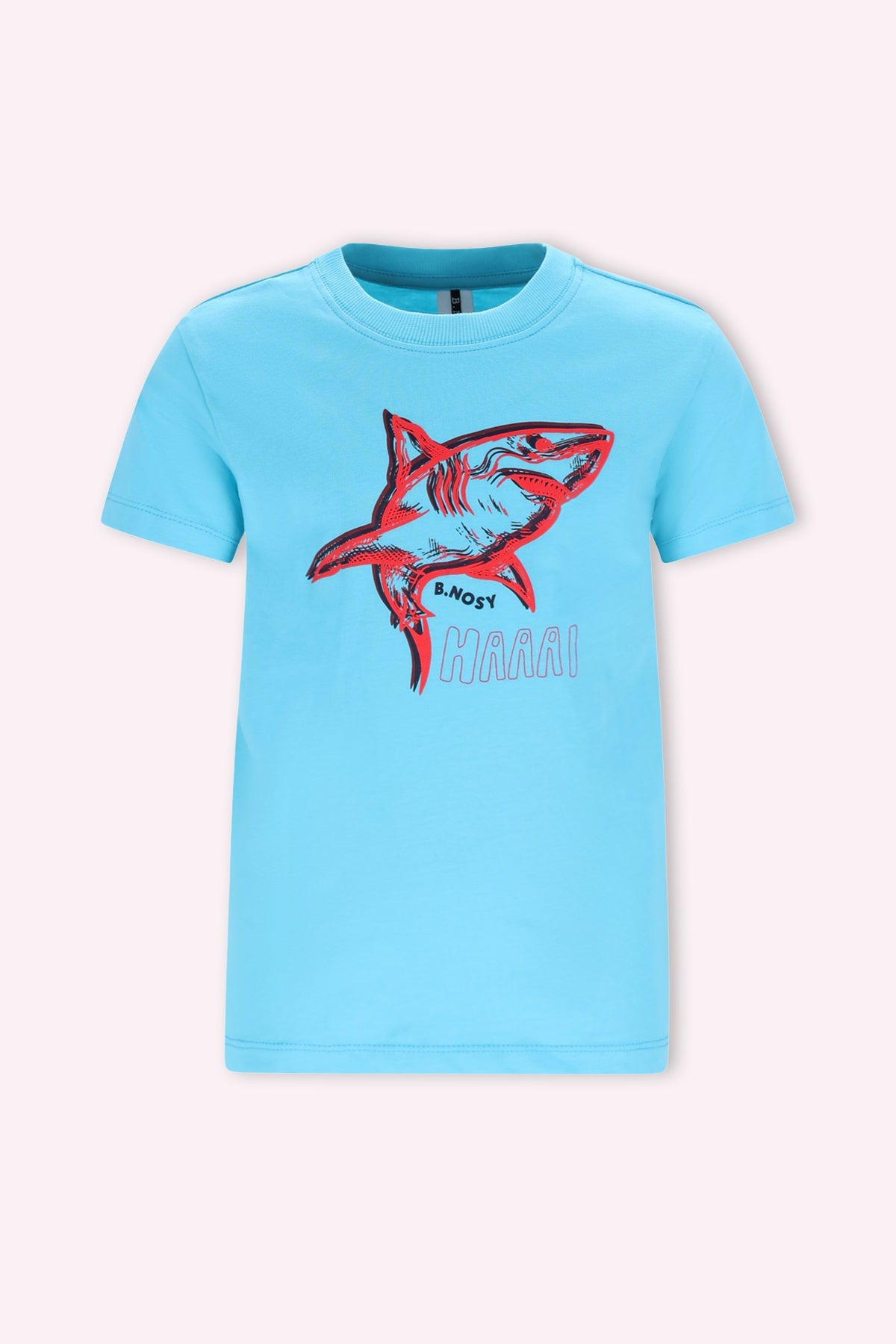 B.Nosy Timmy T-Shirt lichtblauw splashed