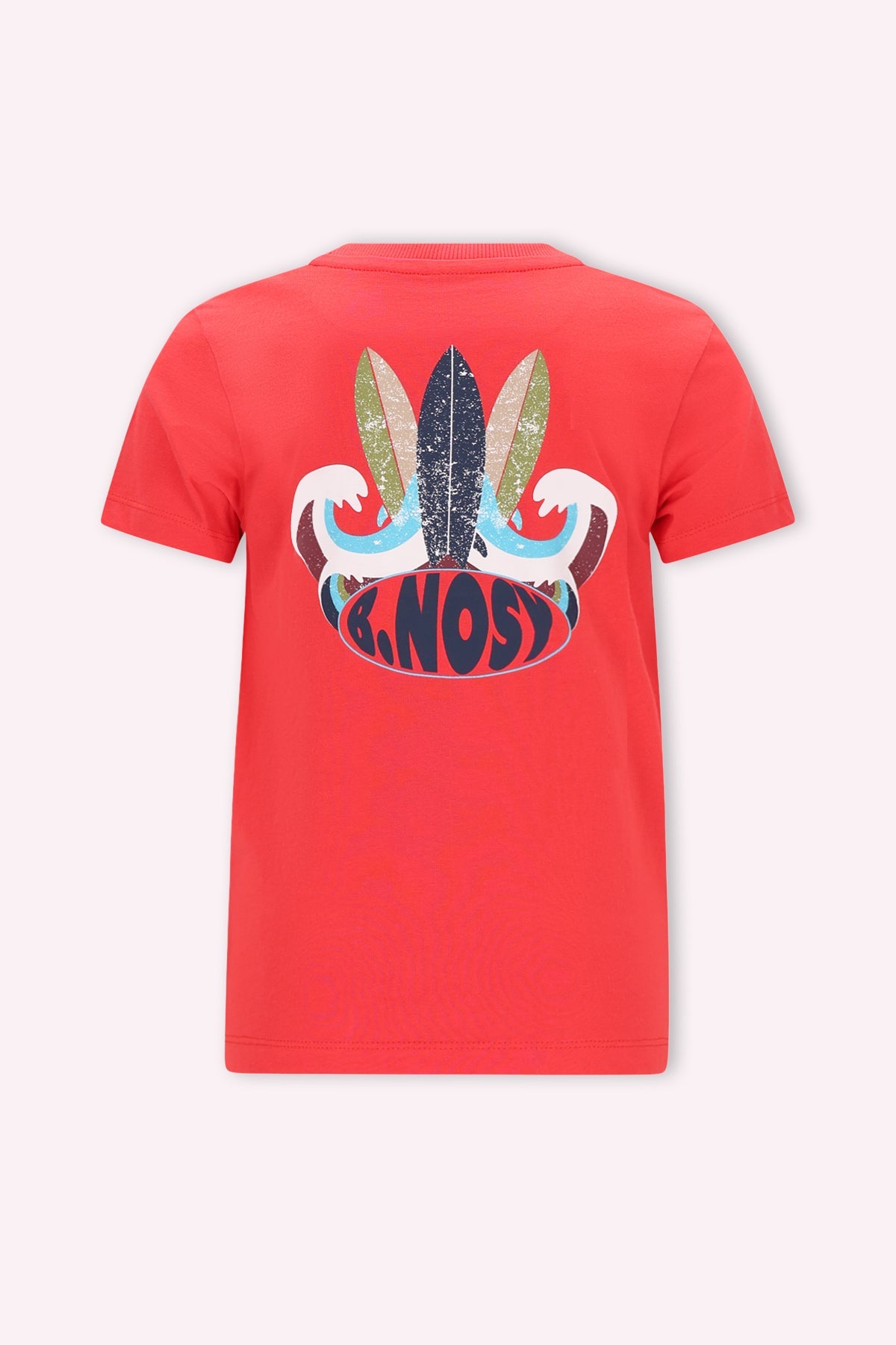 B.Nosy Timmy T-Shirt rood splashed