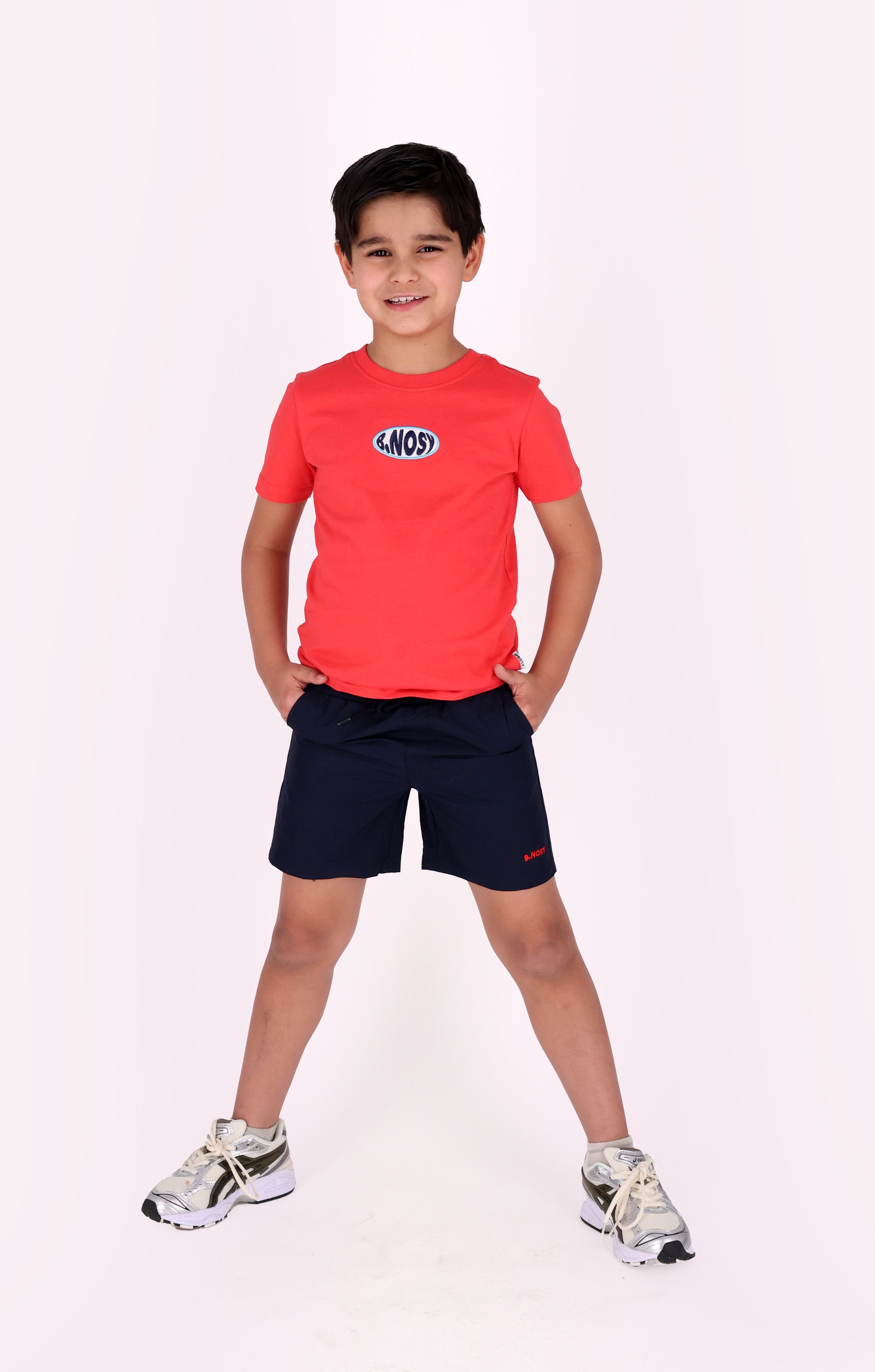 B.Nosy Timmy T-Shirt rood splashed