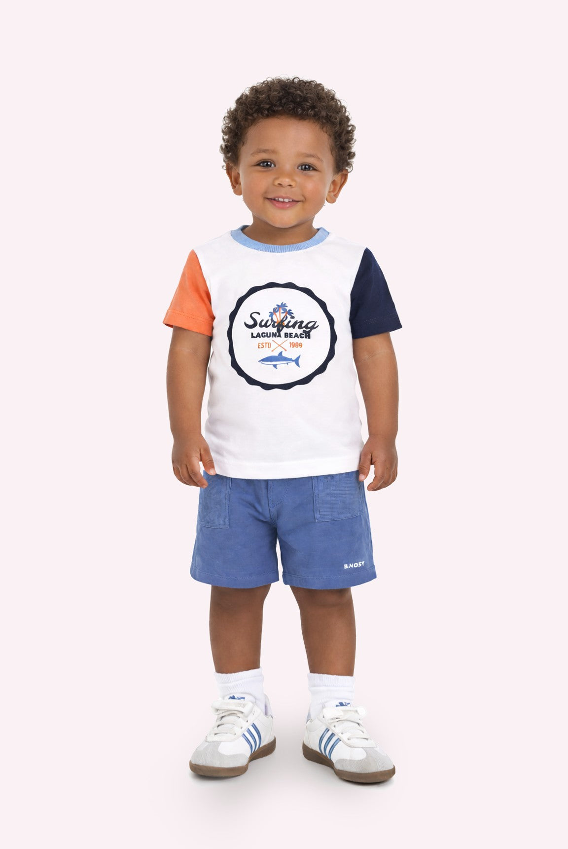 B.Nosy Timmy mini T-shirt wit