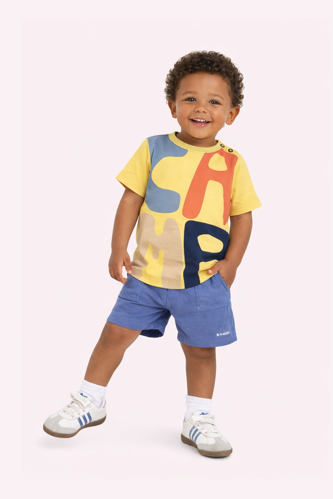 B.Nosy Timmy mini T-shirt geel