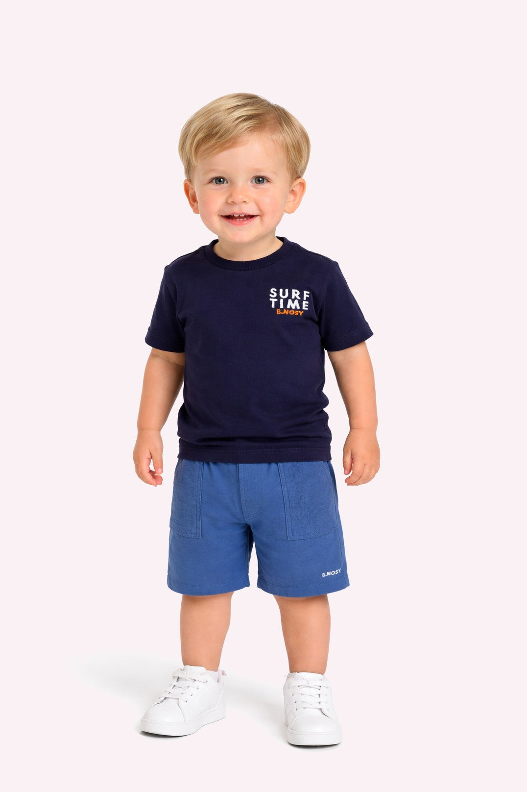 B.Nosy Timmy mini T-shirt navy