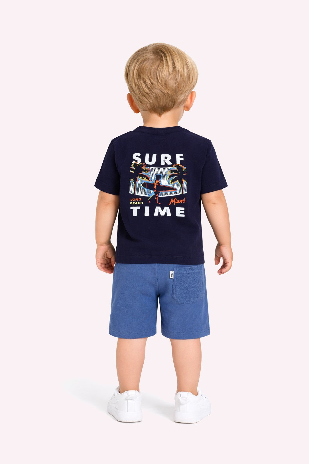 B.Nosy Timmy mini T-shirt navy