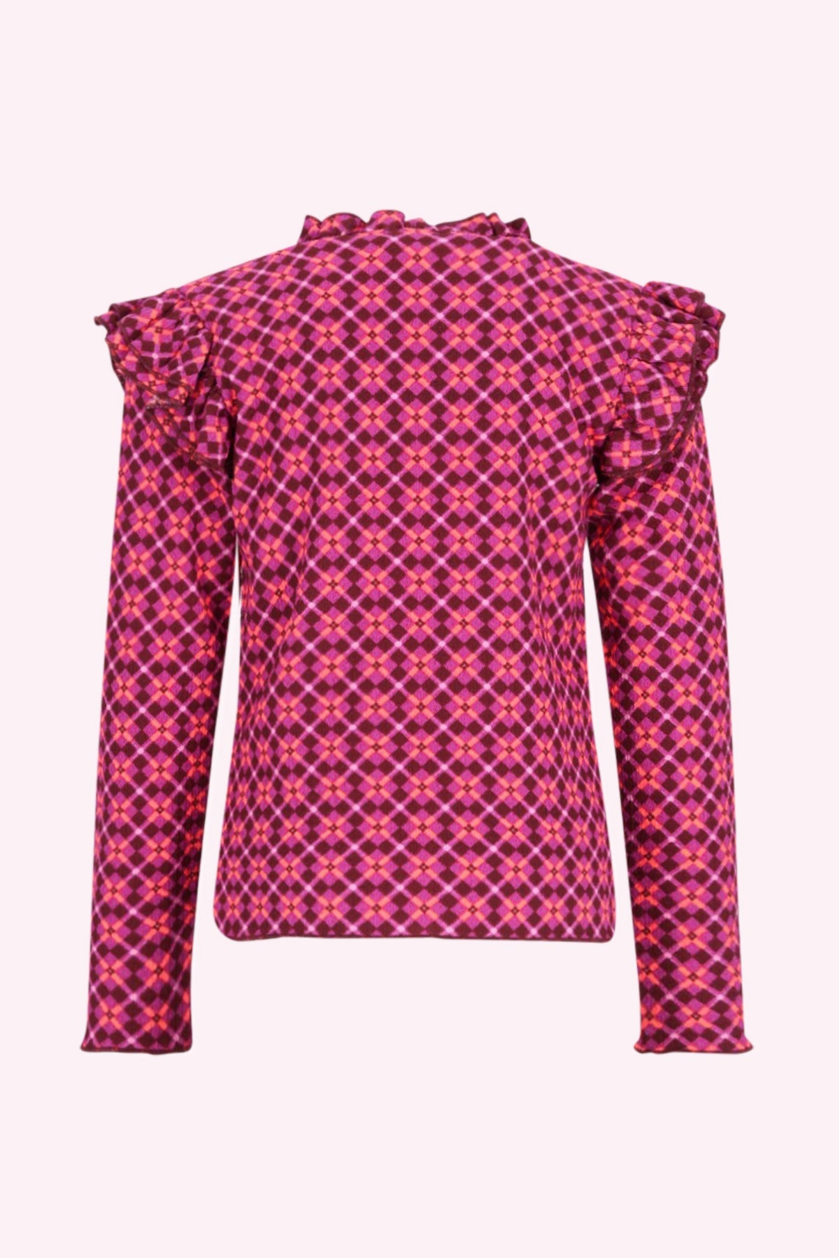 Tiff Lange Mouwen Shirt Roze Smart AOP