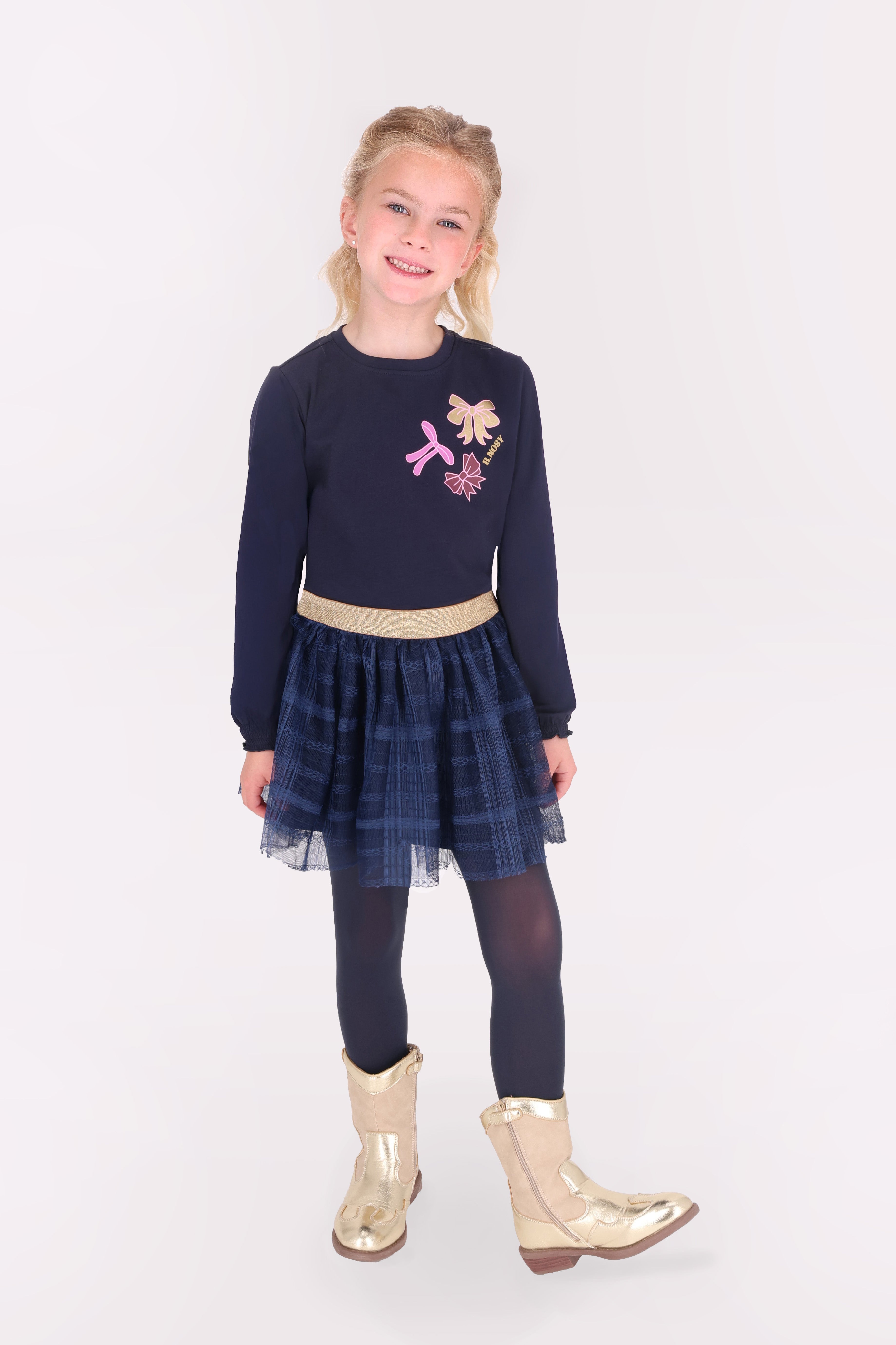 Tonia Lange Mouwen Shirt Donkerblauw