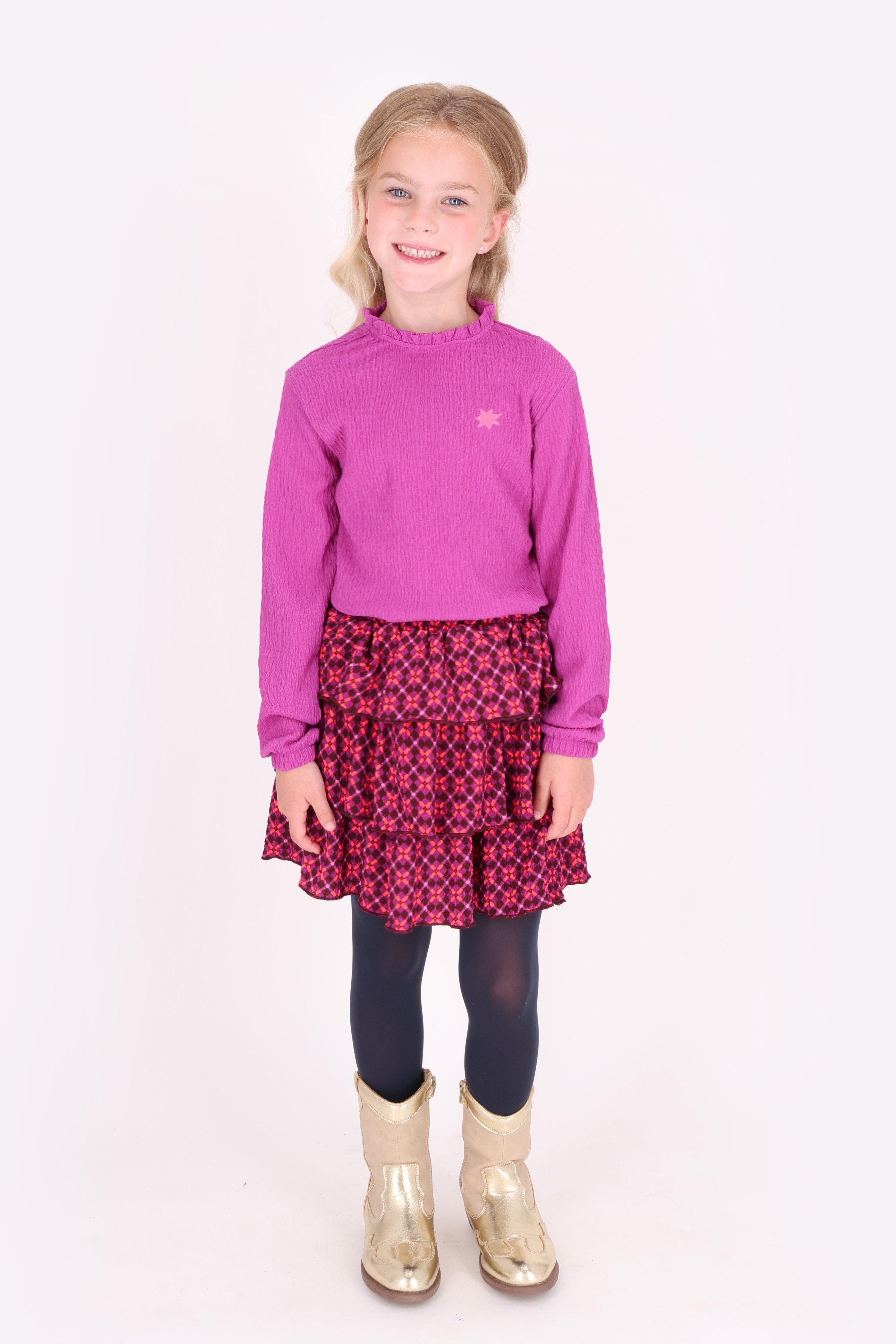 Talia Lange Mouwen Shirt Paars