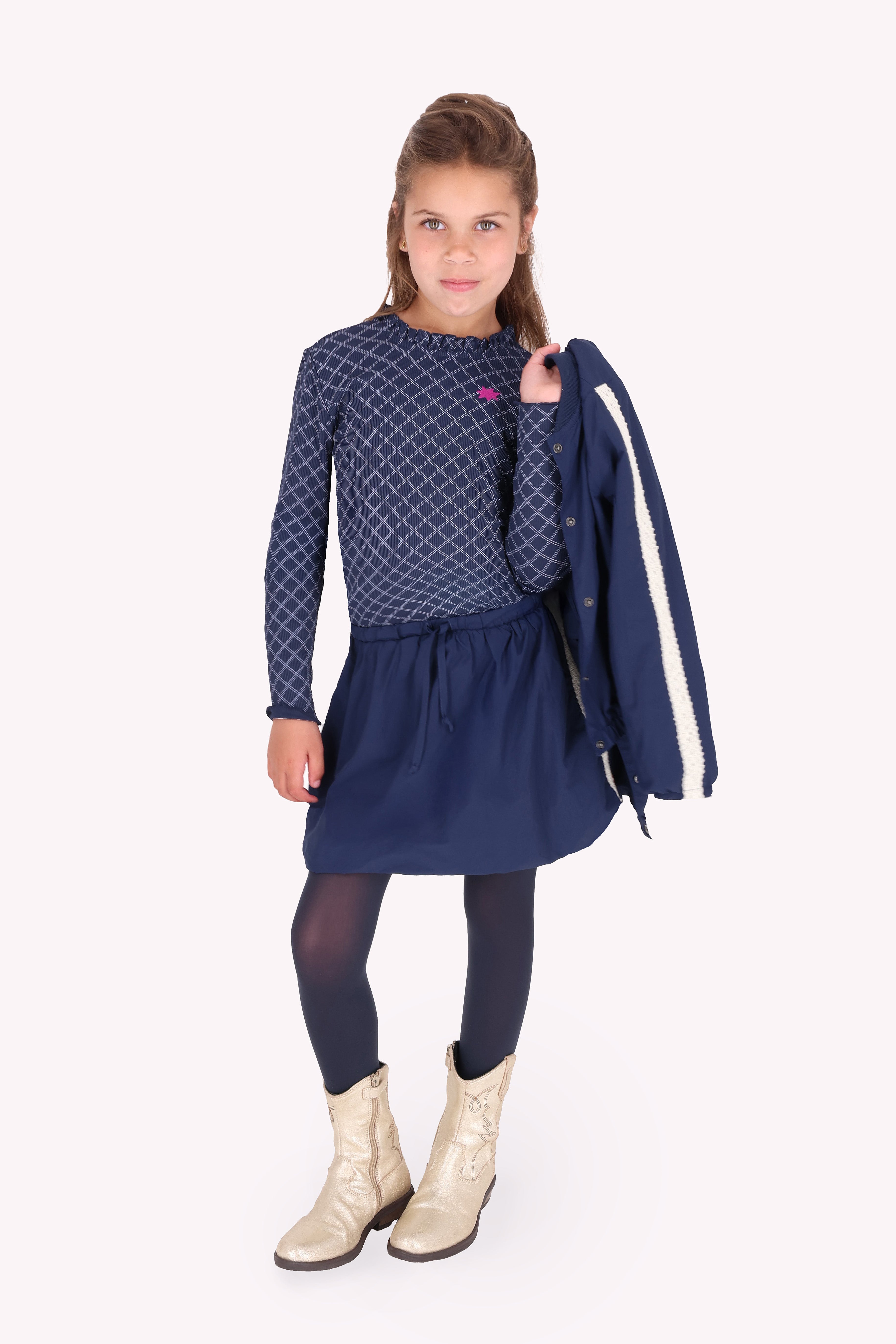 Toya Lange Mouwen Shirt Donkerblauw