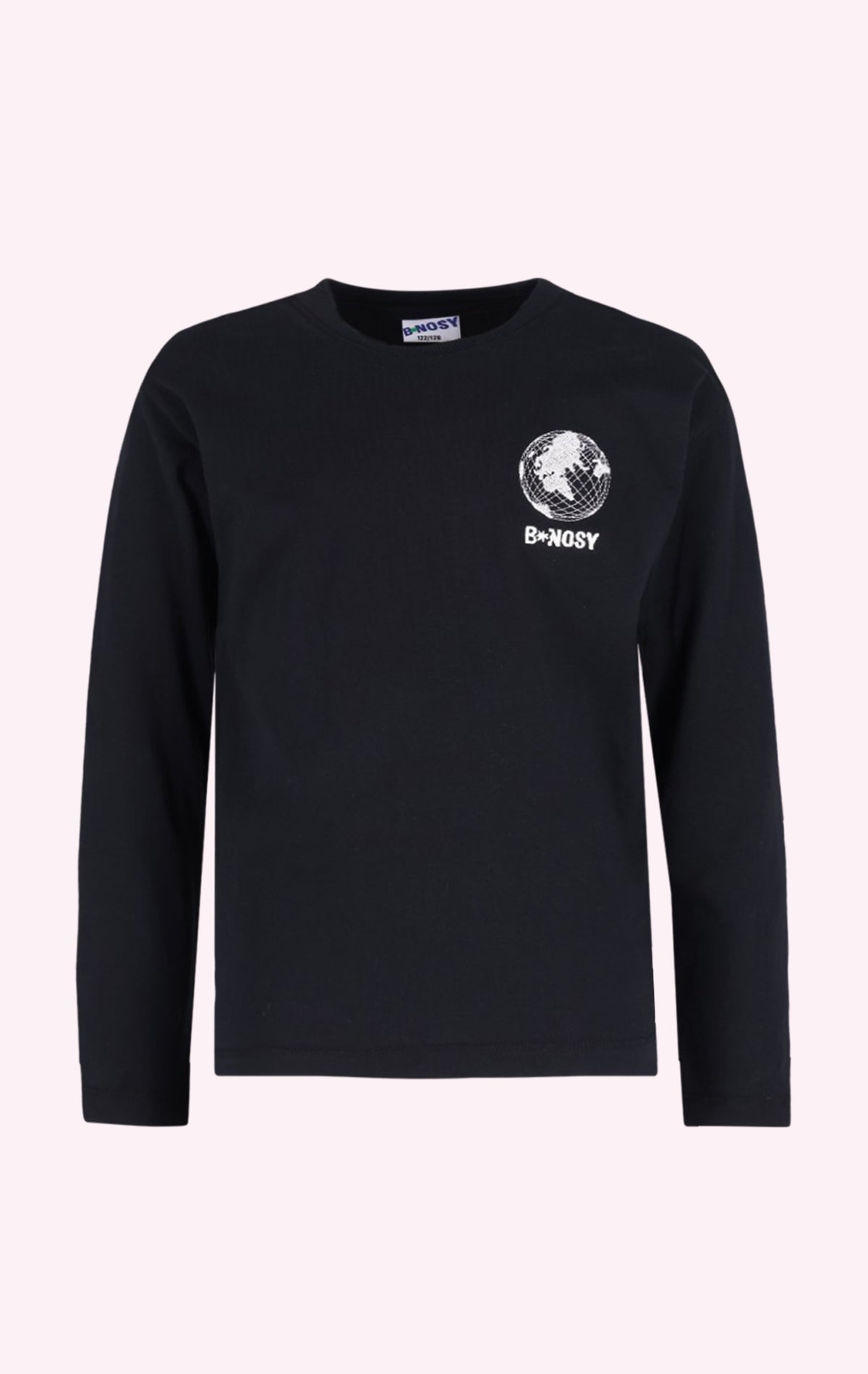 Theo Lange Mouwen Shirt Zwart