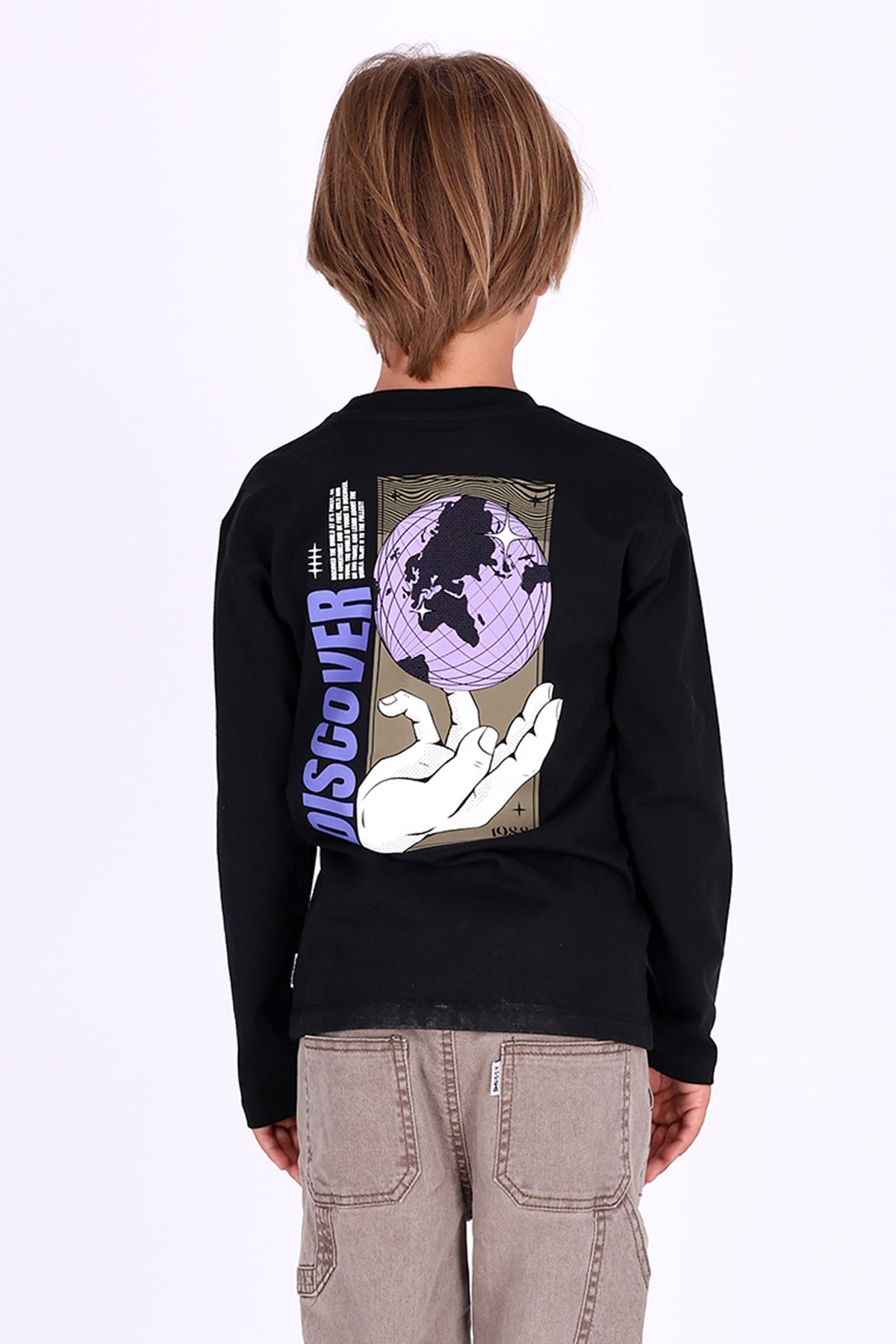Theo Lange Mouwen Shirt Zwart