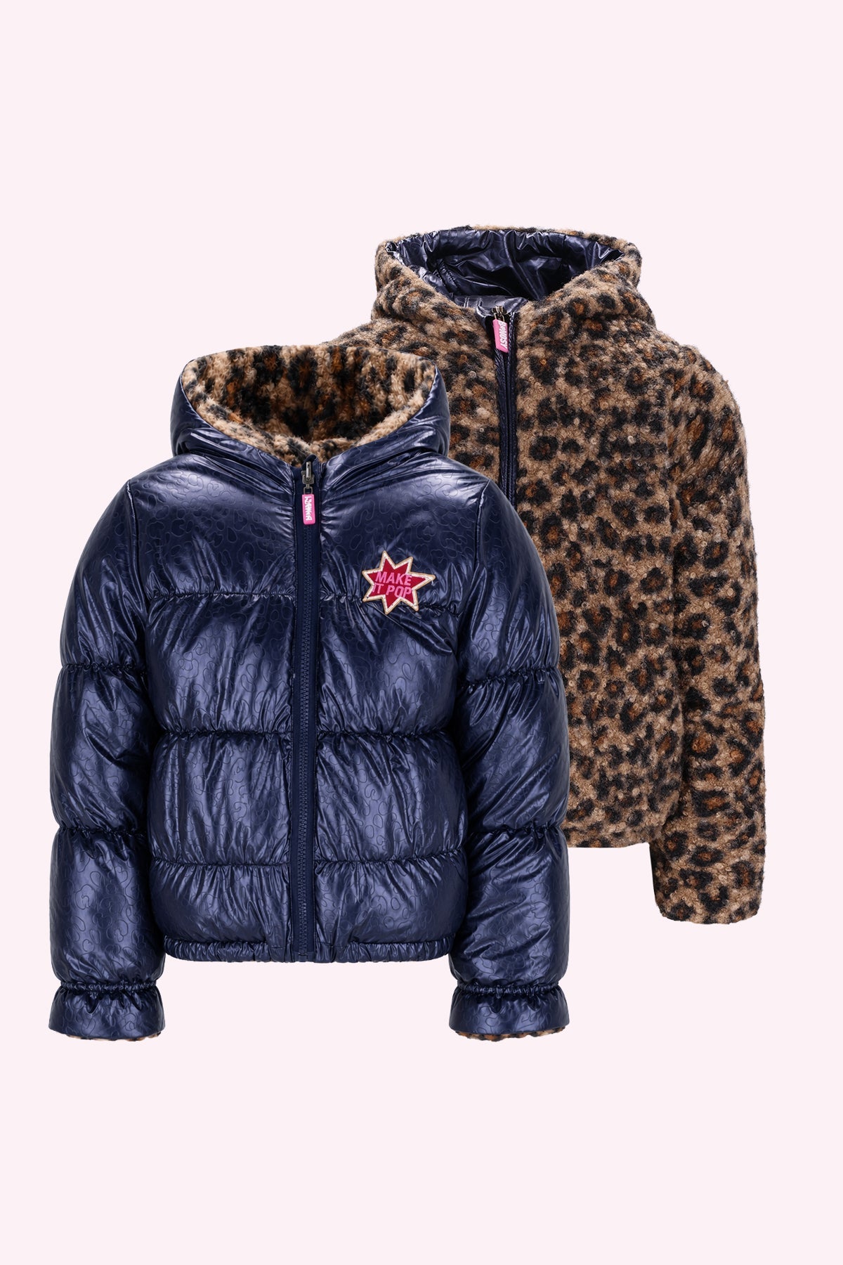 B.Nosy Jessie Omkeerbare Jas Donkerblauw